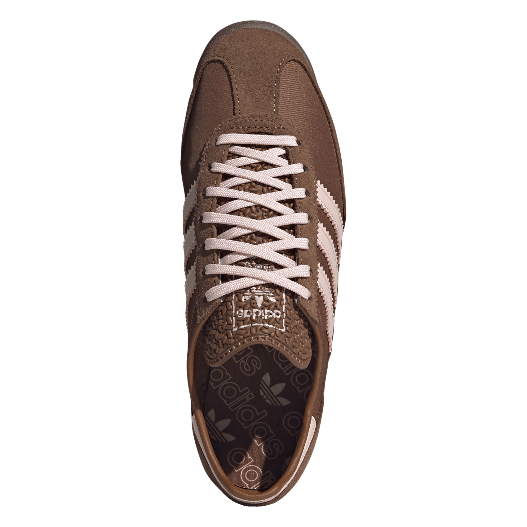 Baskets basses à lacets ADIDAS Braun