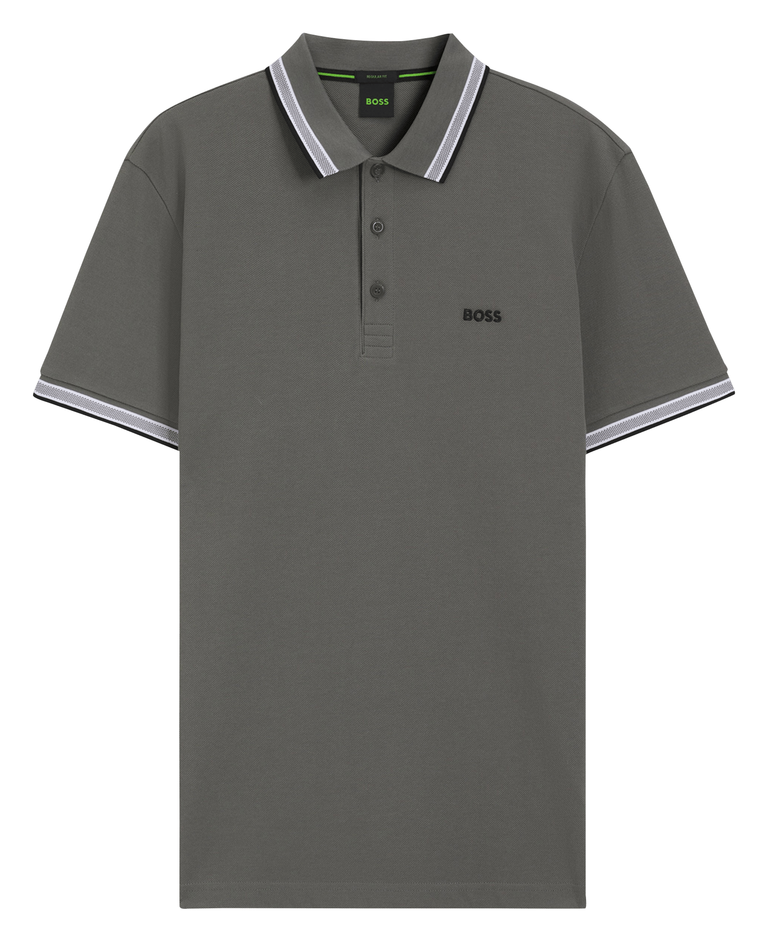 Regular-fit cotton polo shirt | Silver BOSS Men