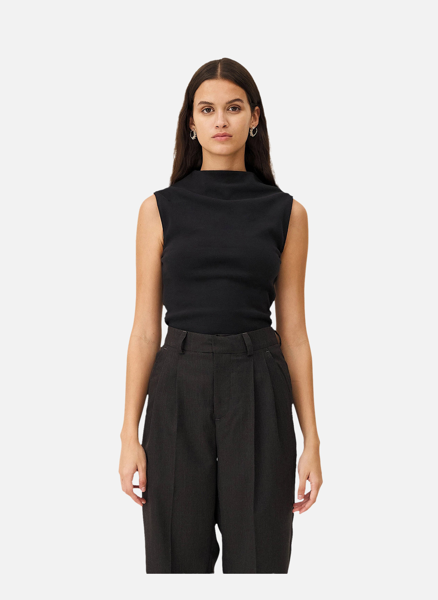 Casual top ELBA BLACK Noyoco Black