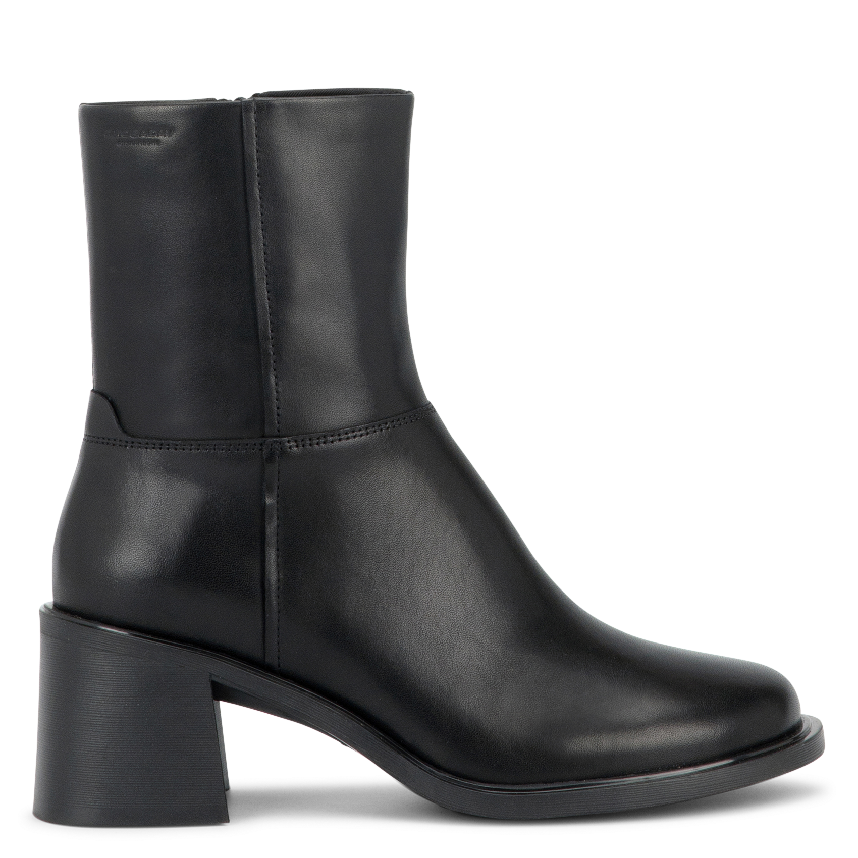 Lederstiefeletten mit runder Spitze VAGABOND Schwarz