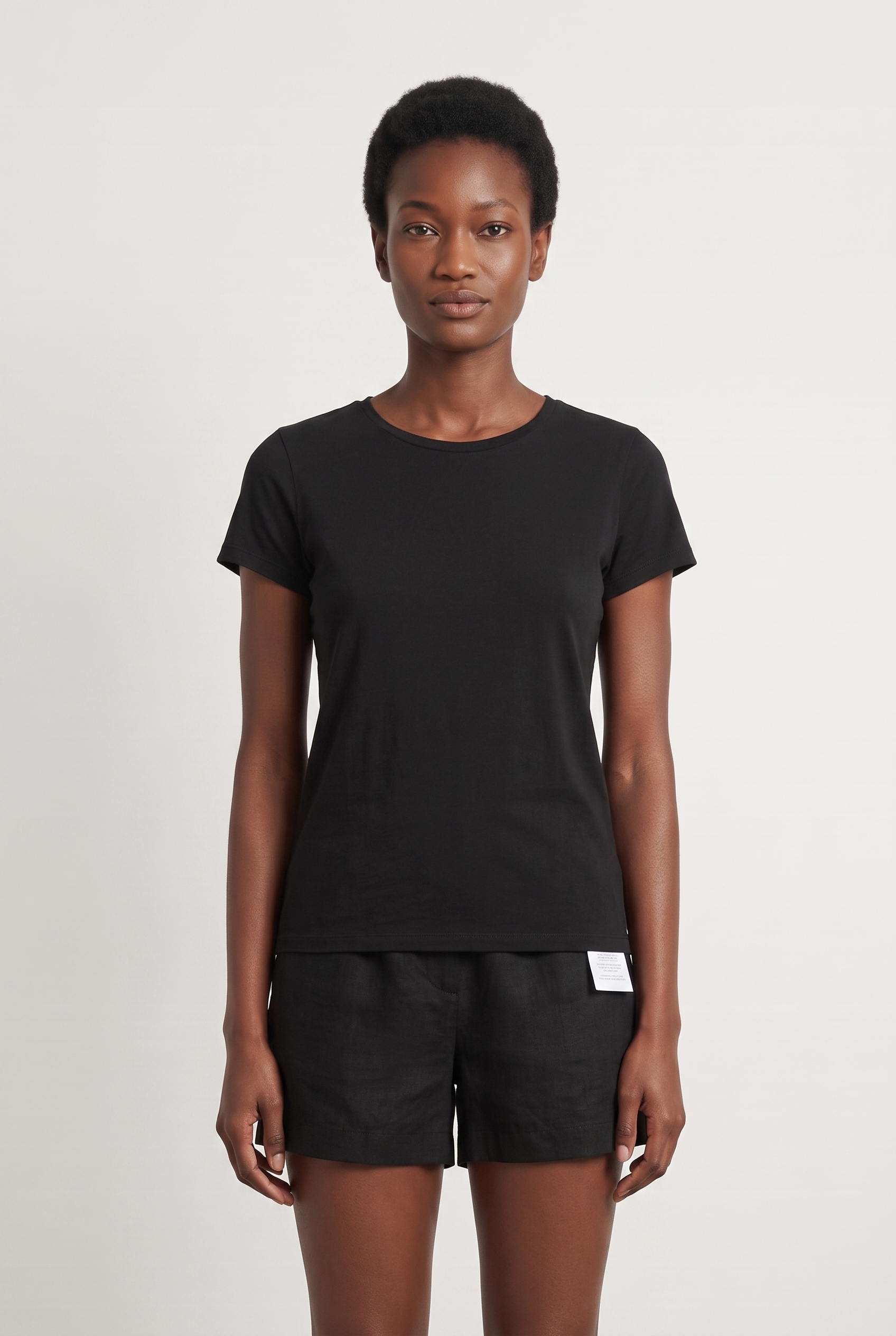 Tee-shirt MAJESTIC FILATURES - SECONDE MAIN Noir