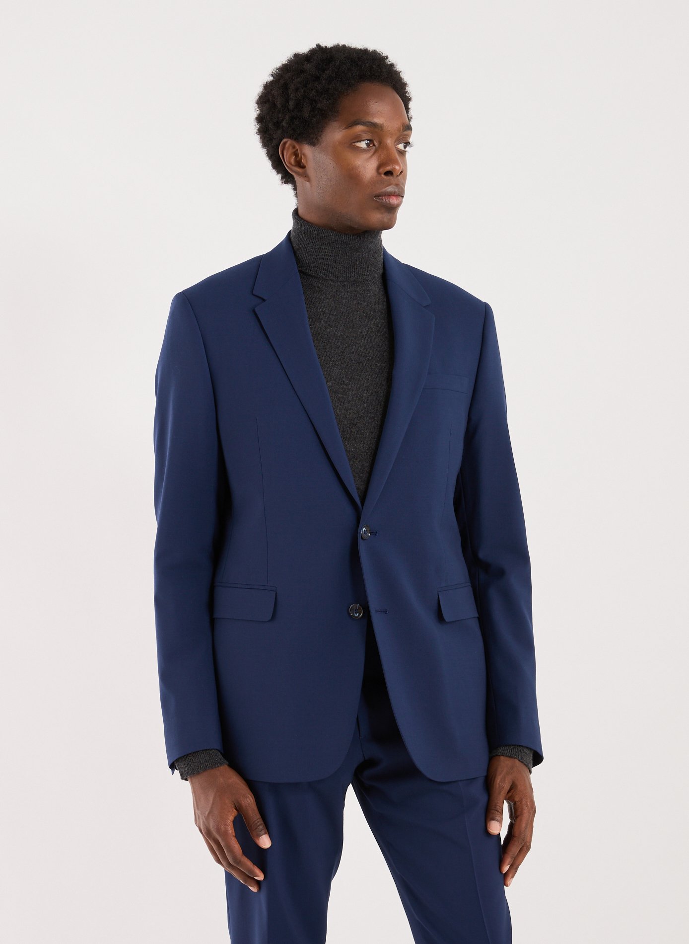 Solid Wool Blend Blazer - Dostum-S V AU PRINTEMPS PARIS Blue