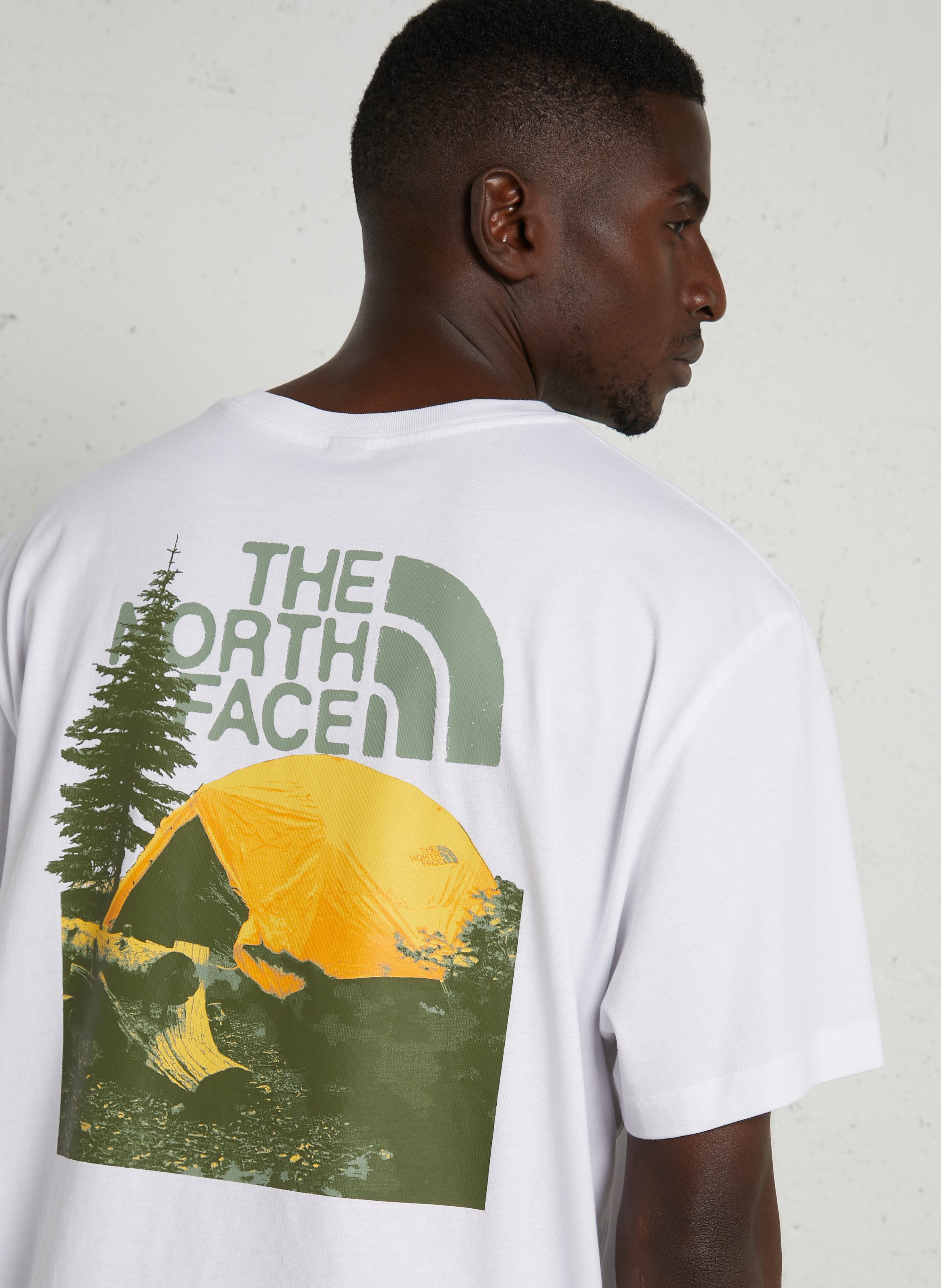Gerade geschnittenes T-Shirt aus Baumwolle THE NORTH FACE Weiss