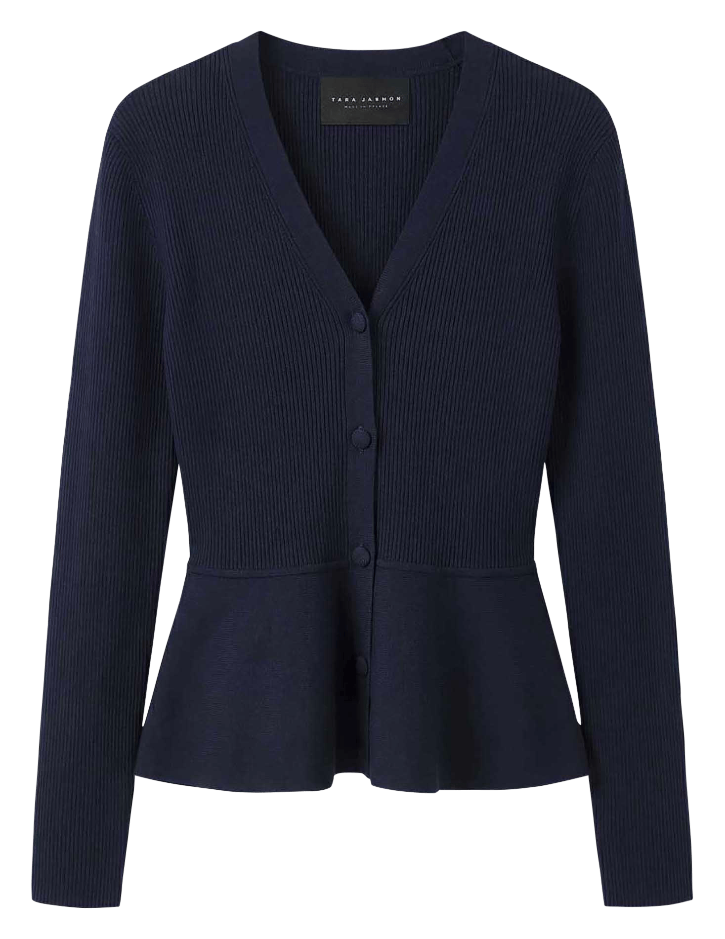 Effen getailleerd gilet met V-hals TARA JARMON Blauw