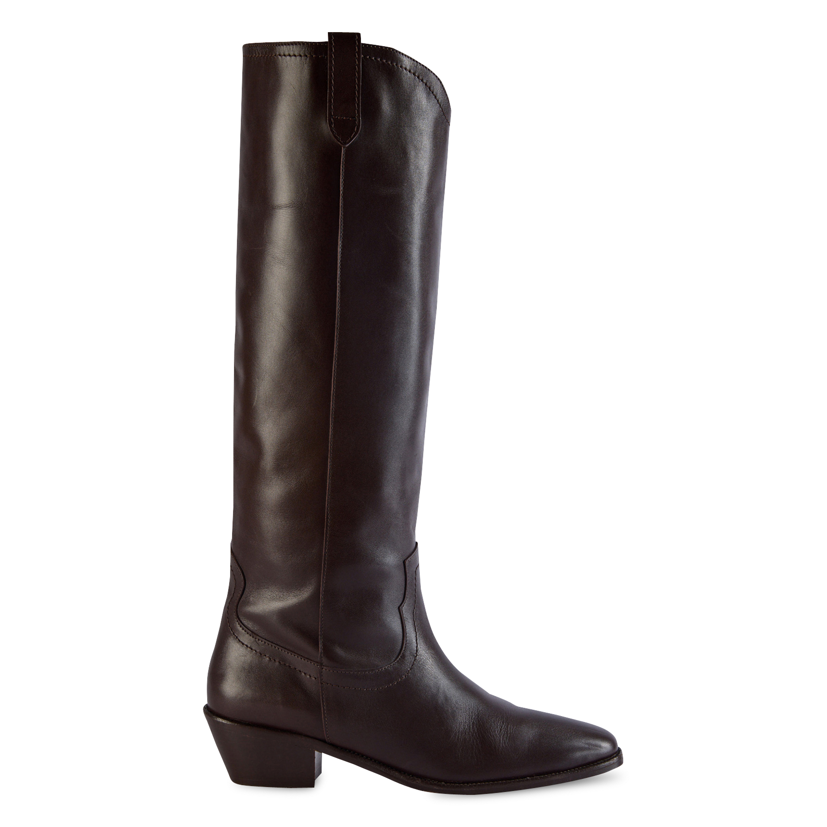 Bottes en cuir VANESSA BRUNO Marron