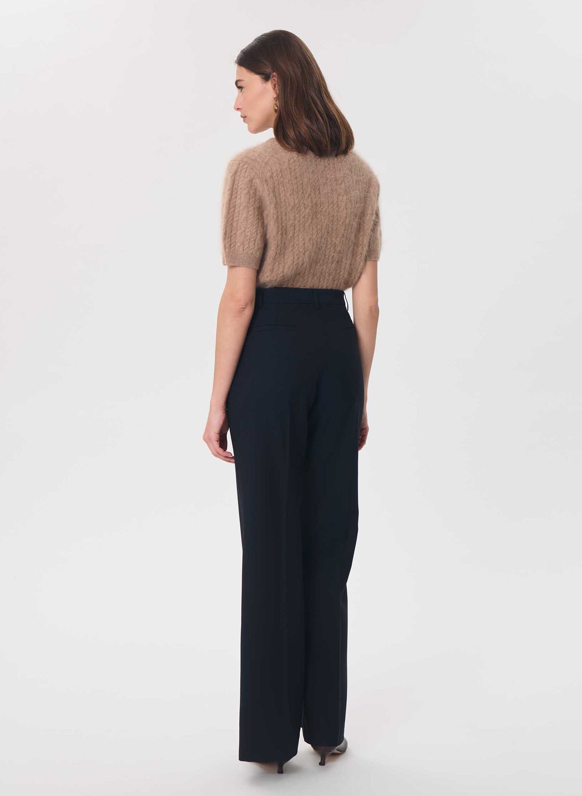 Pantalon tailleur flare uni | Bleu TARA JARMON Femme