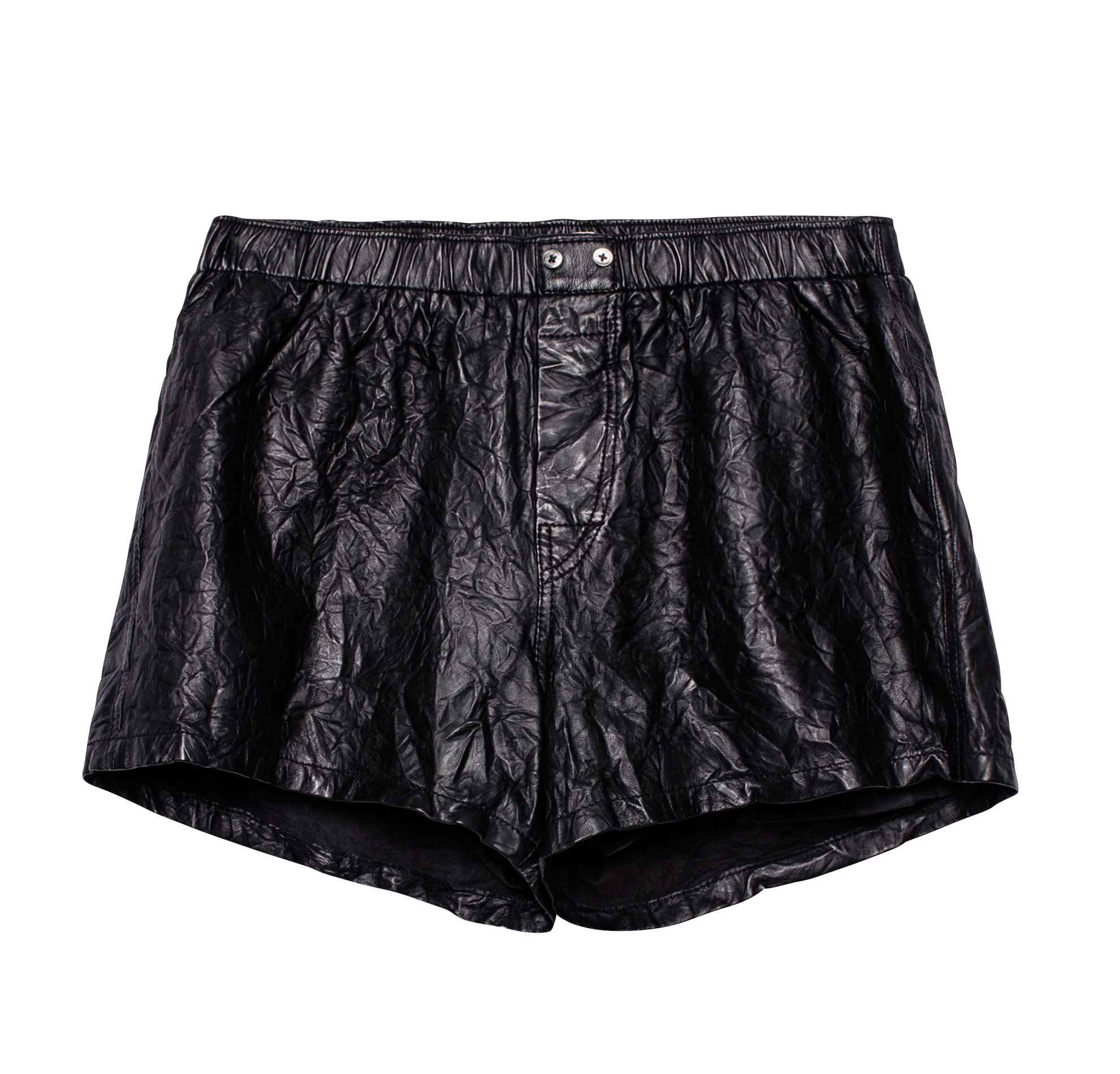 Ledershorts in Knitteroptik ZADIG&VOLTAIRE Schwarz