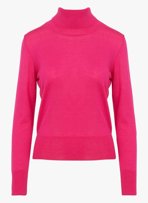 Pull col roulé en laine mérinos Kosi Rose Collectors club Femme