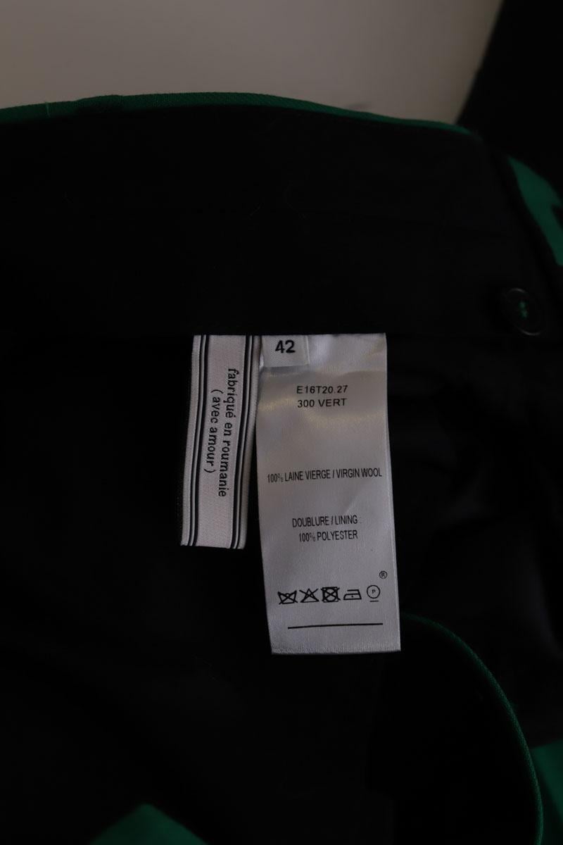 Bandol straight woollen trousers AMI PARIS - Seconde Main Green