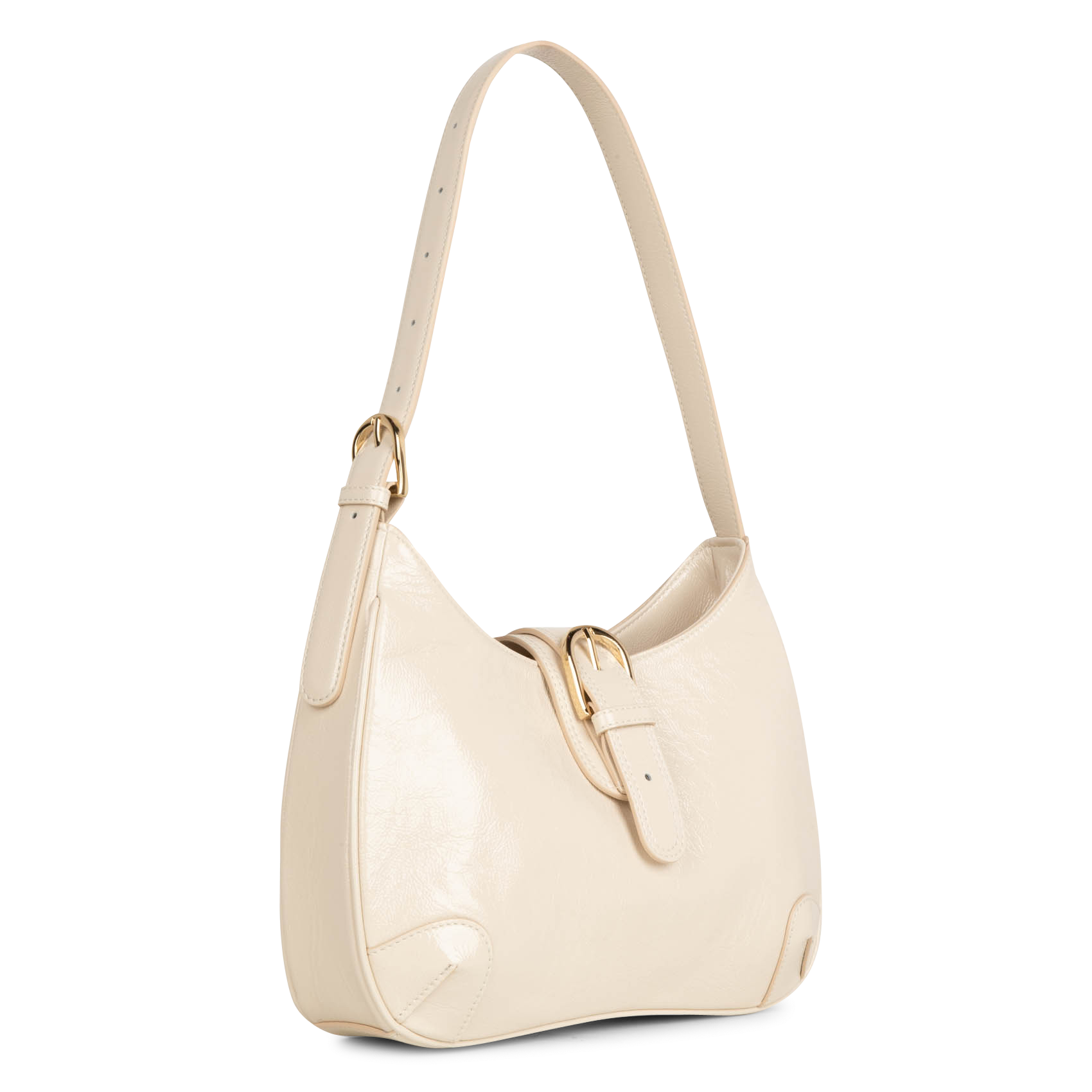 Leather shoulder bag Beige Saison 1865 Women Place des Tendances
