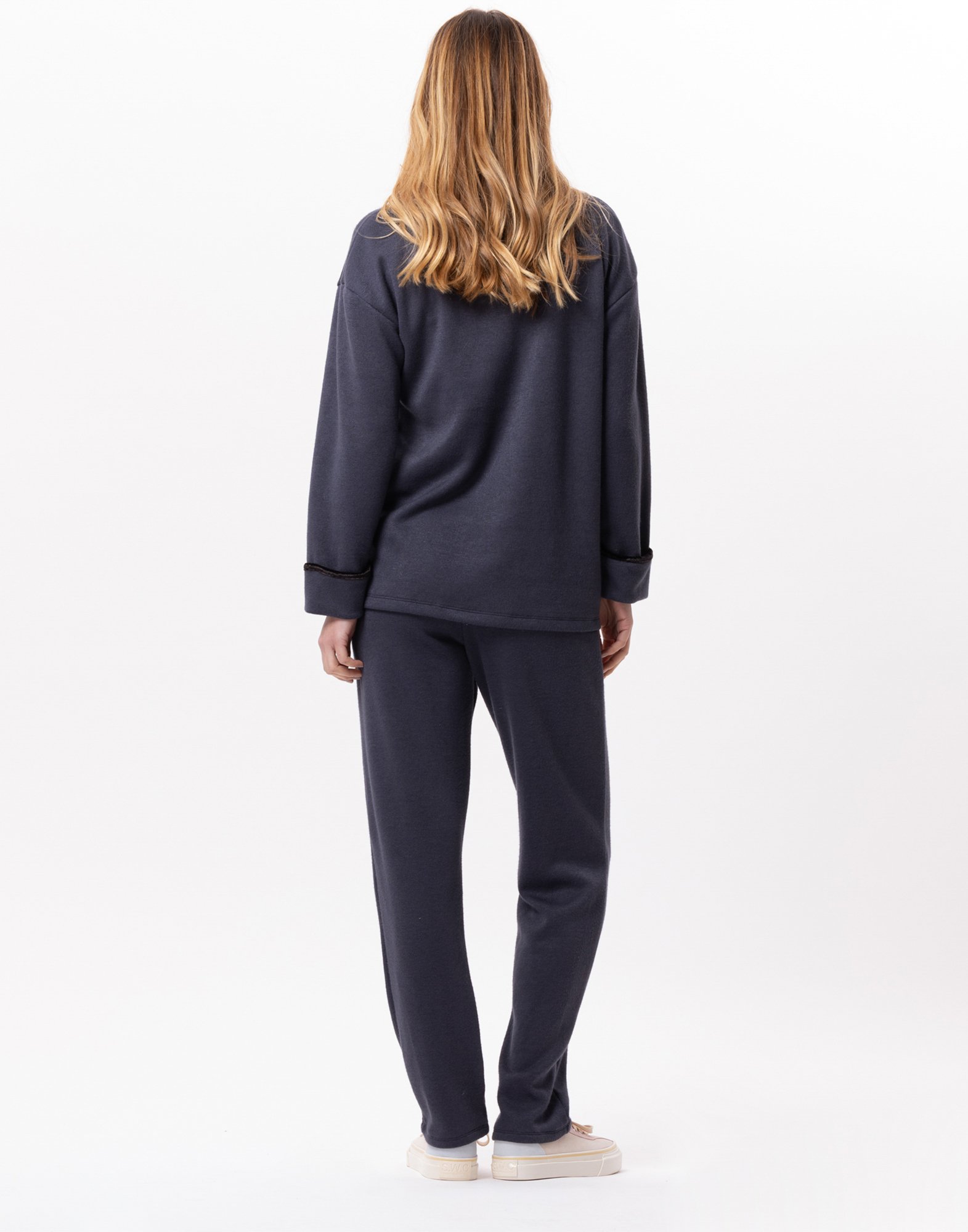 Knitted jogging pants LE CHAT Blue