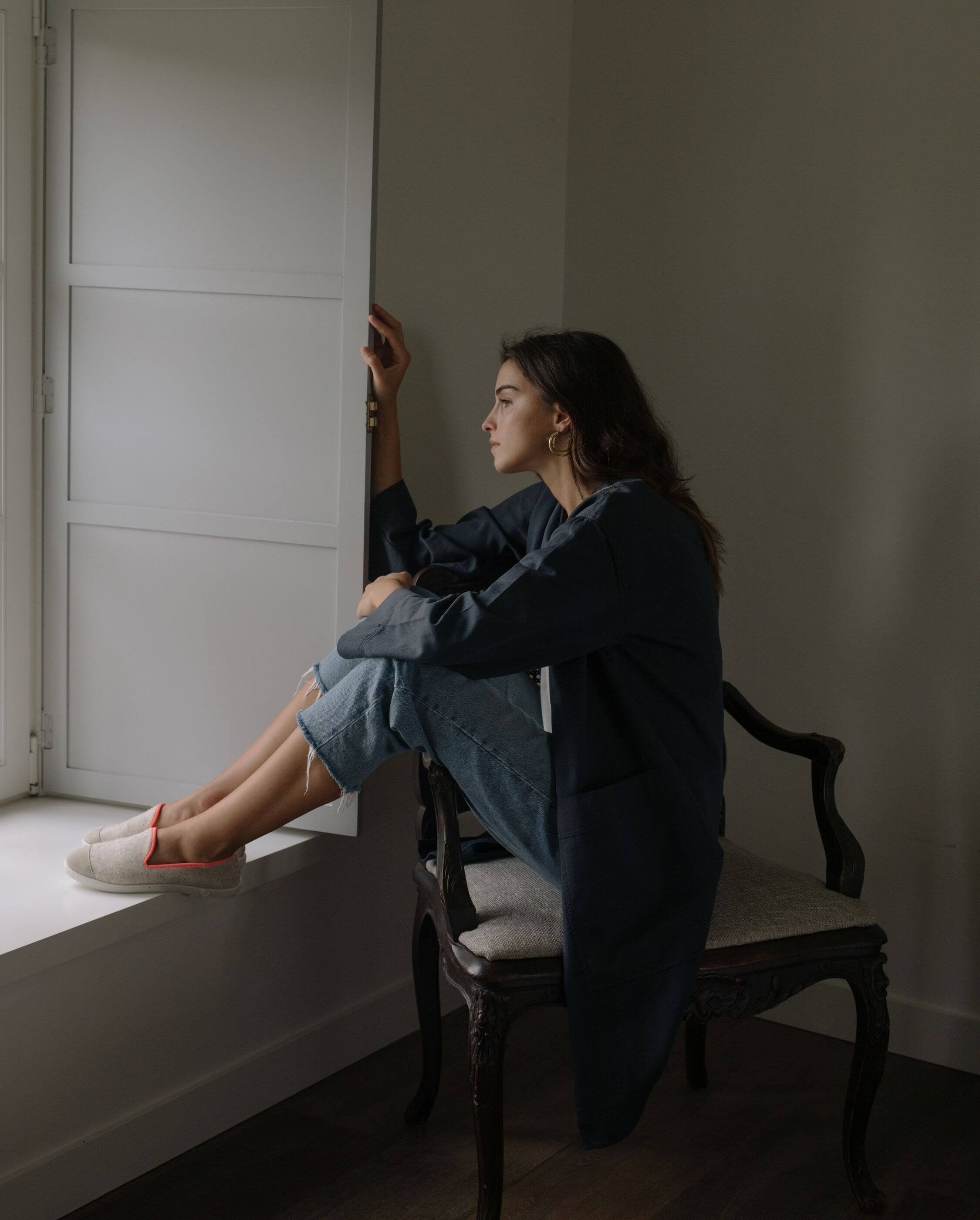 Women's wool slipper, beige neon pink ANGARDE Beige