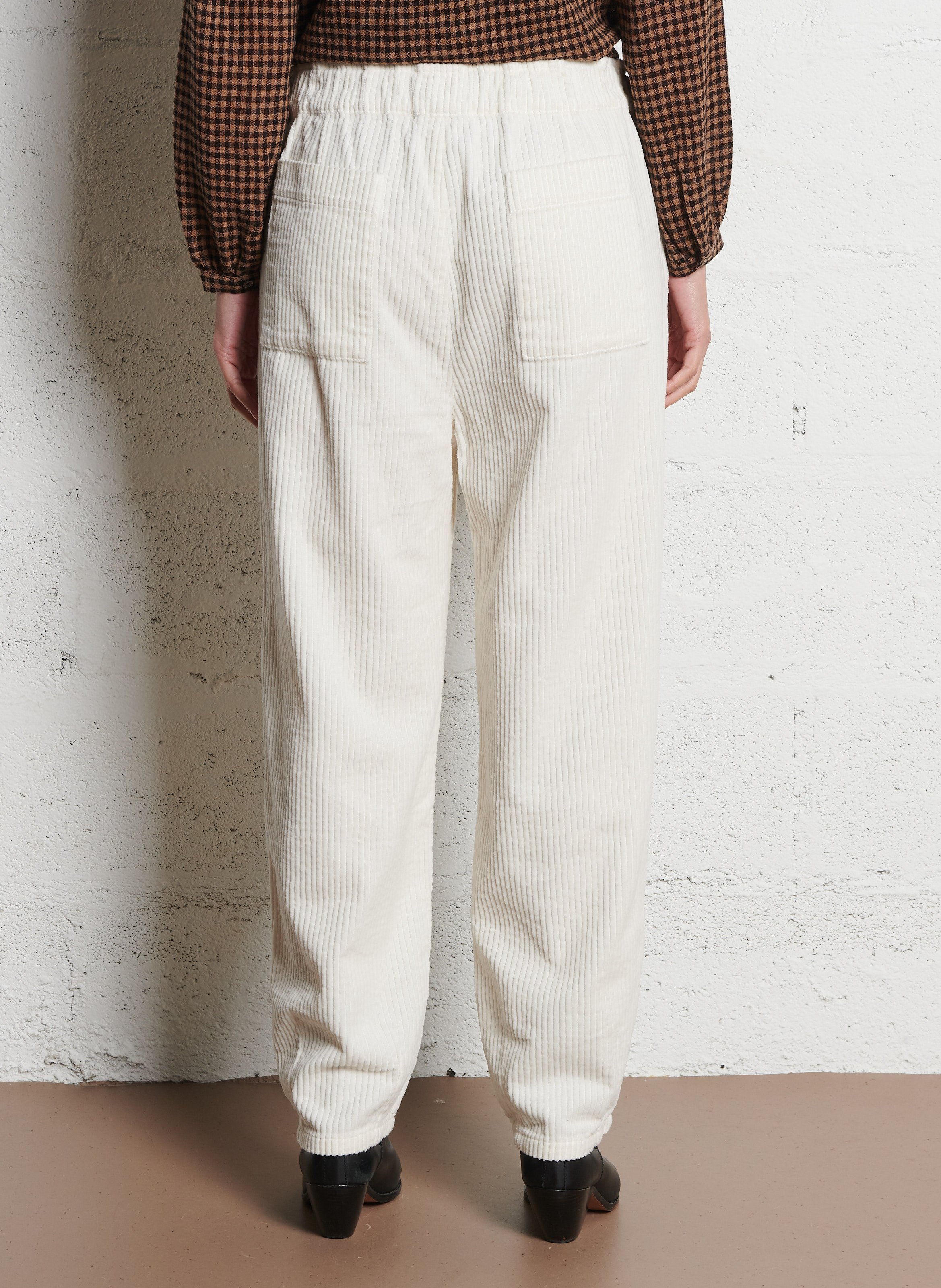 Caprihose aus Cord EMILE ET IDA Beige