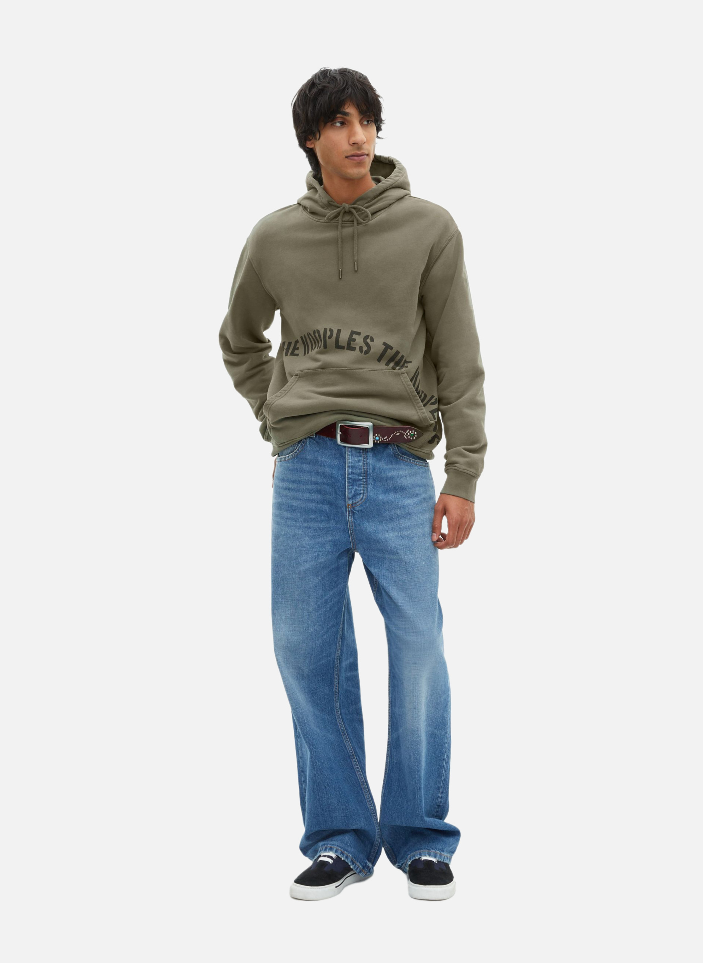 Sweatshirt à capuche avec sérigraphie THE KOOPLES Vert