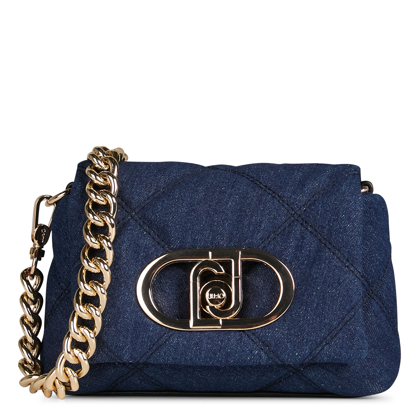 Sac bandoulière en denim de coton mélangé LIU JO Bleu