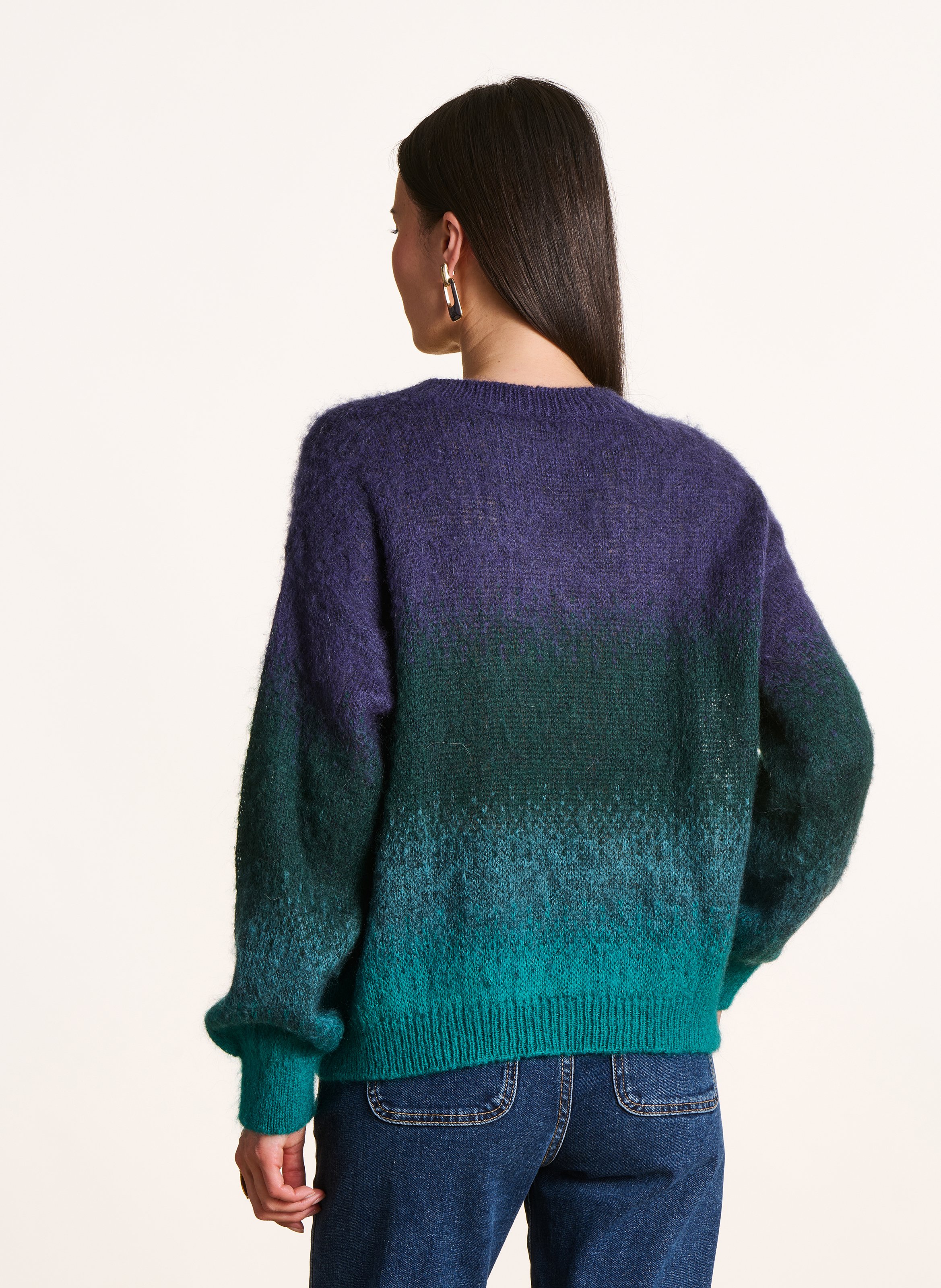 Oversized Striped Sweater LA FEE MARABOUTEE Blue