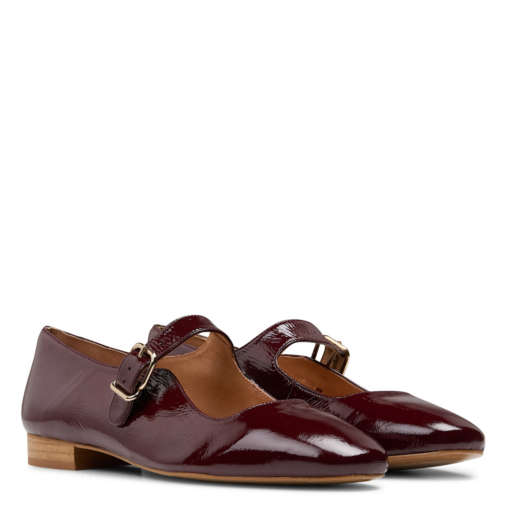 Jane patent leather ballet pumps MAISON 123 Red