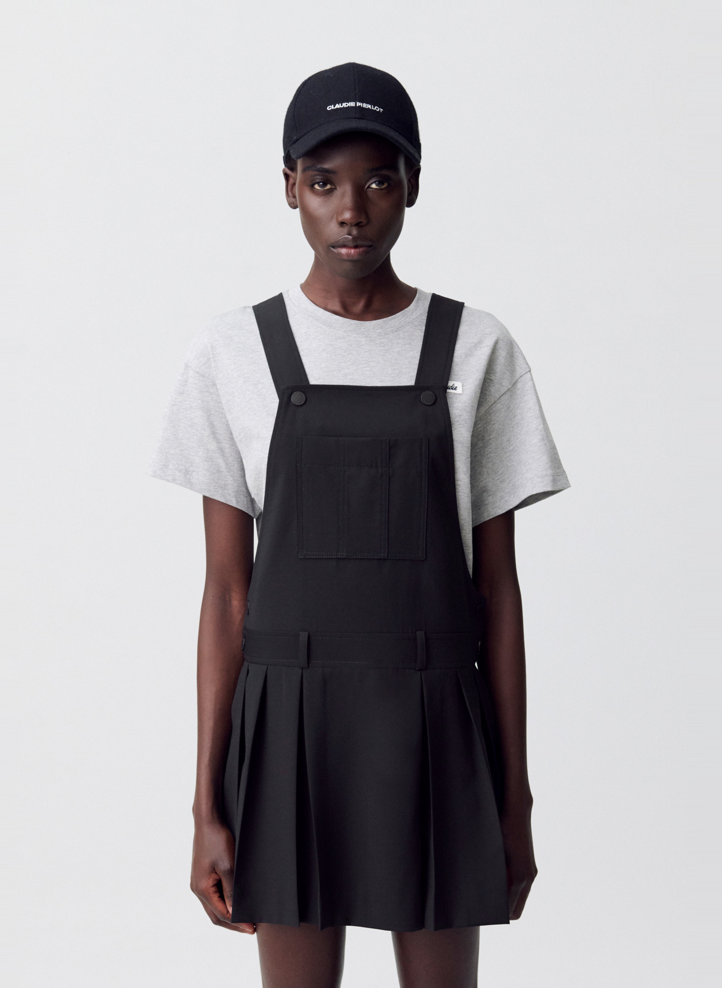 Robe courte en laine mélangée CLAUDIE PIERLOT Bleu