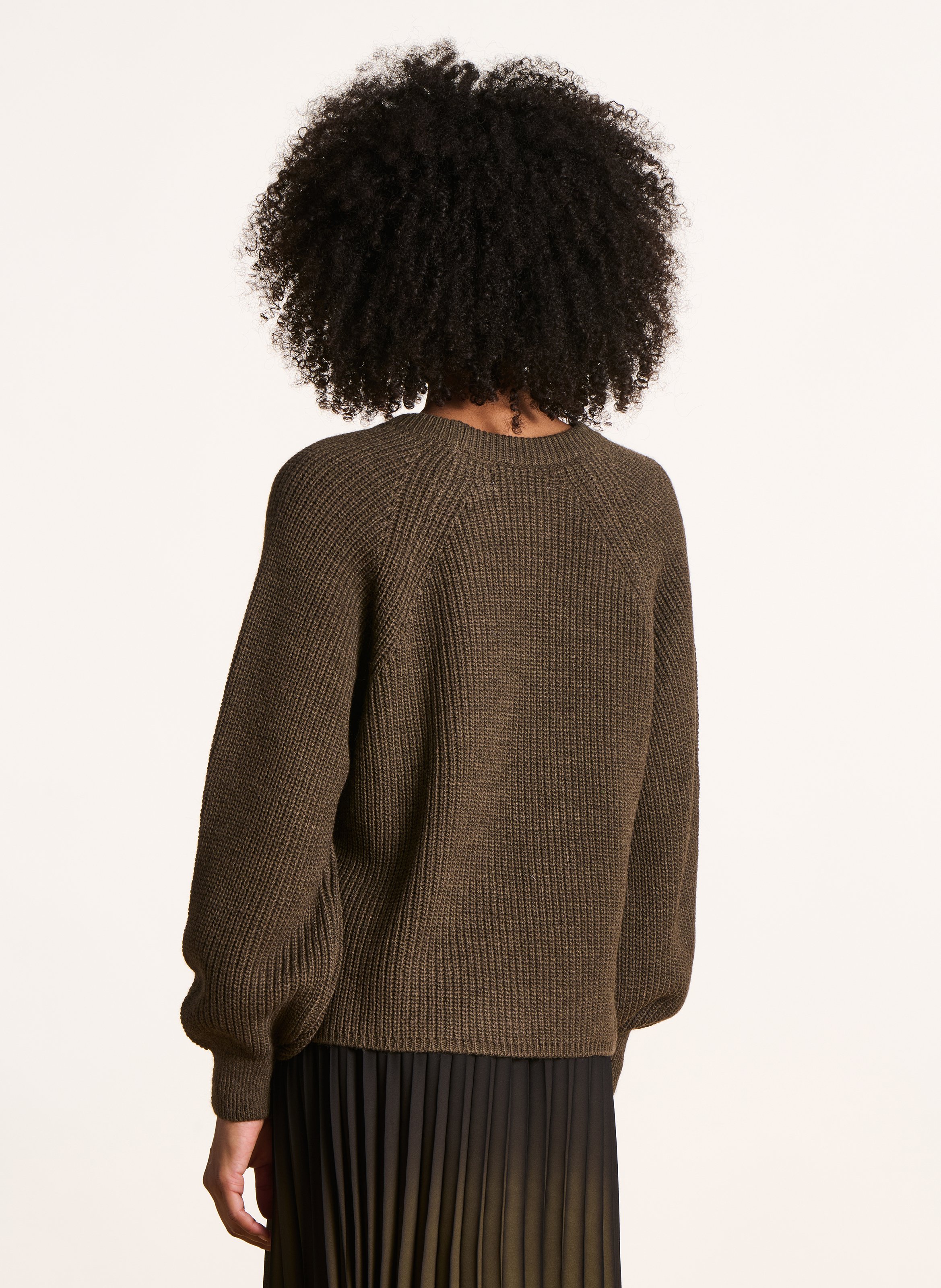 High-neck sweater LA FEE MARABOUTEE Green