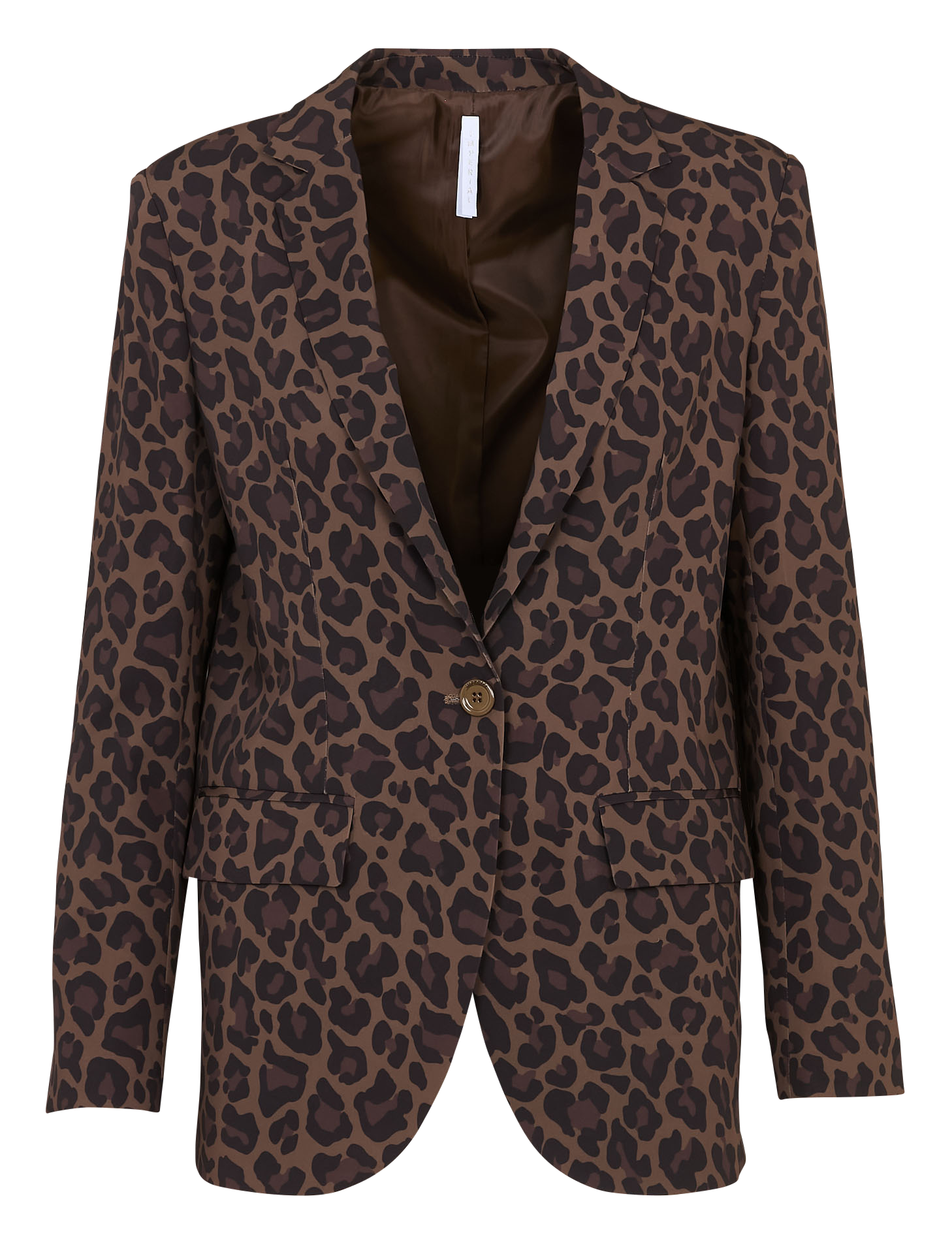 Veste col tailleur imprimée IMPERIAL Marron