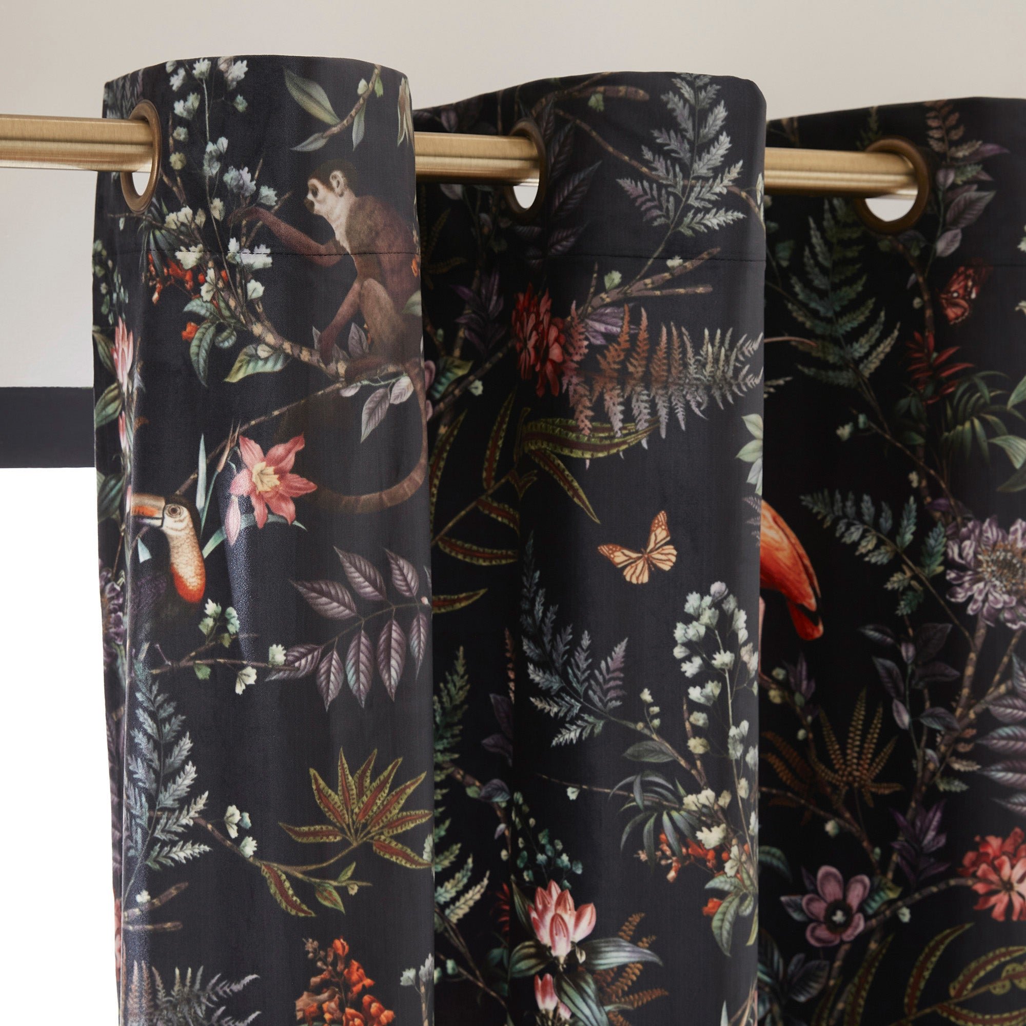 Curtain with gilt eyelets MADURA Multicolored