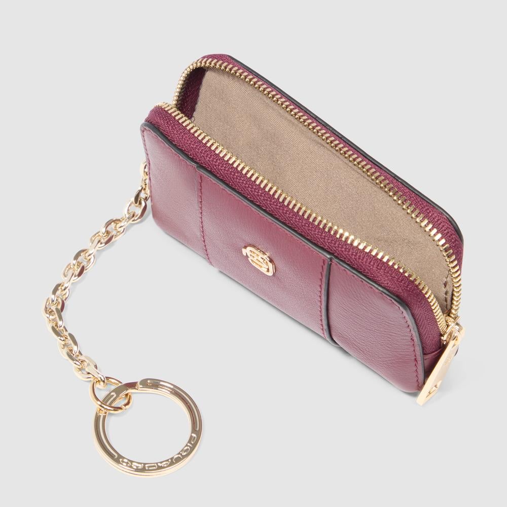 Leather key case PIQUADRO Red