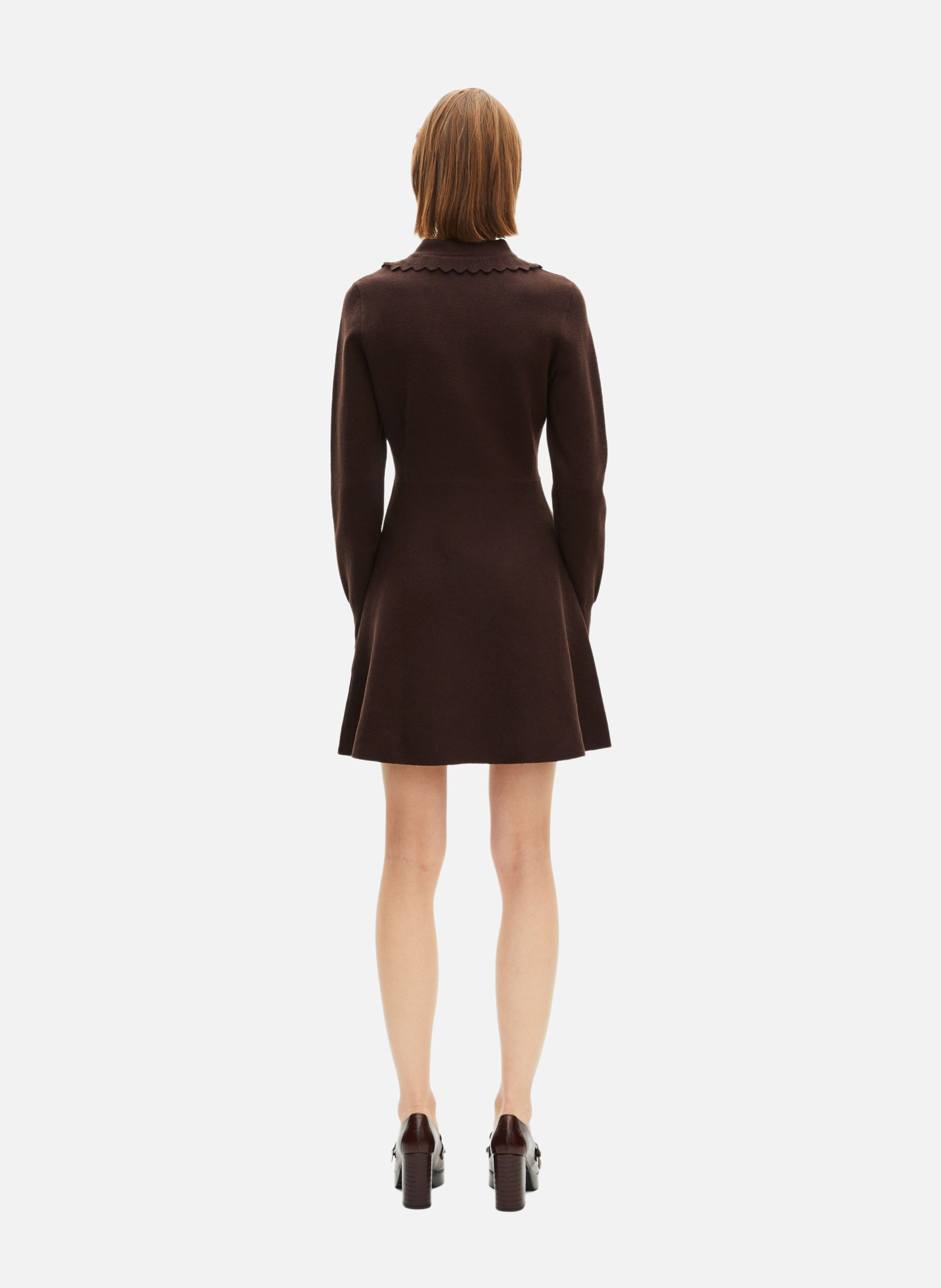 Knit dress THE KOOPLES Brown