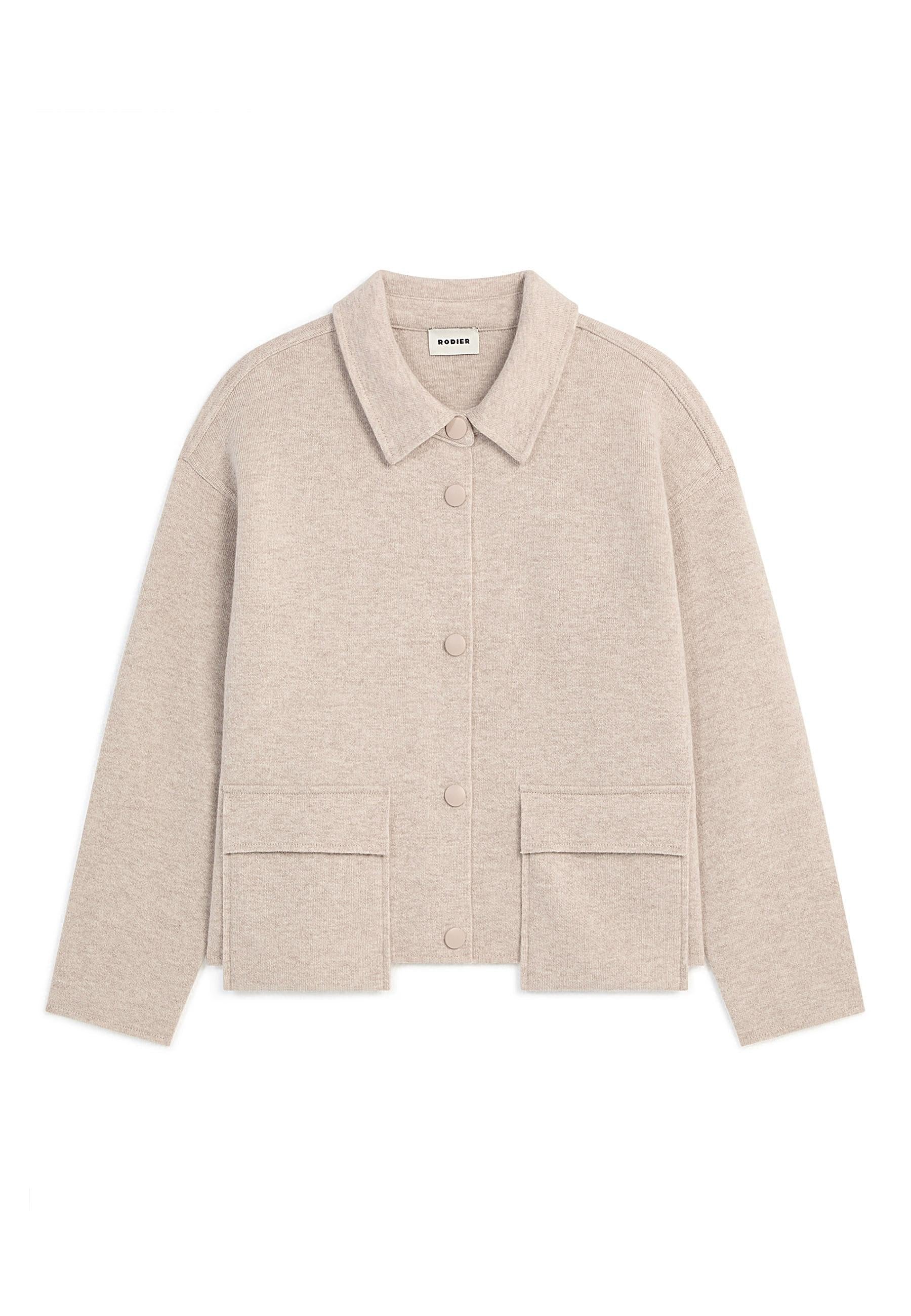 Double-faced wool jacket RODIER Beige