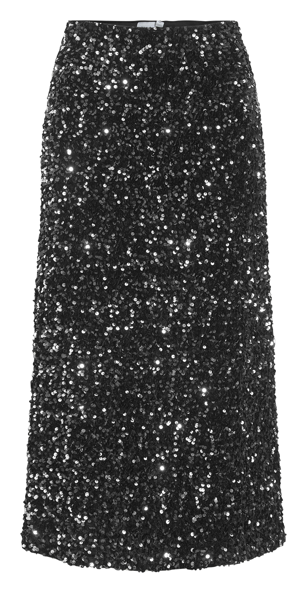 Lange rok met lovertjes VILA Zwart