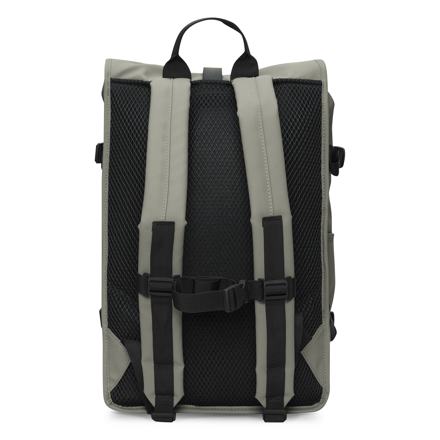 Waterproof roll-top backpack RAINS Green