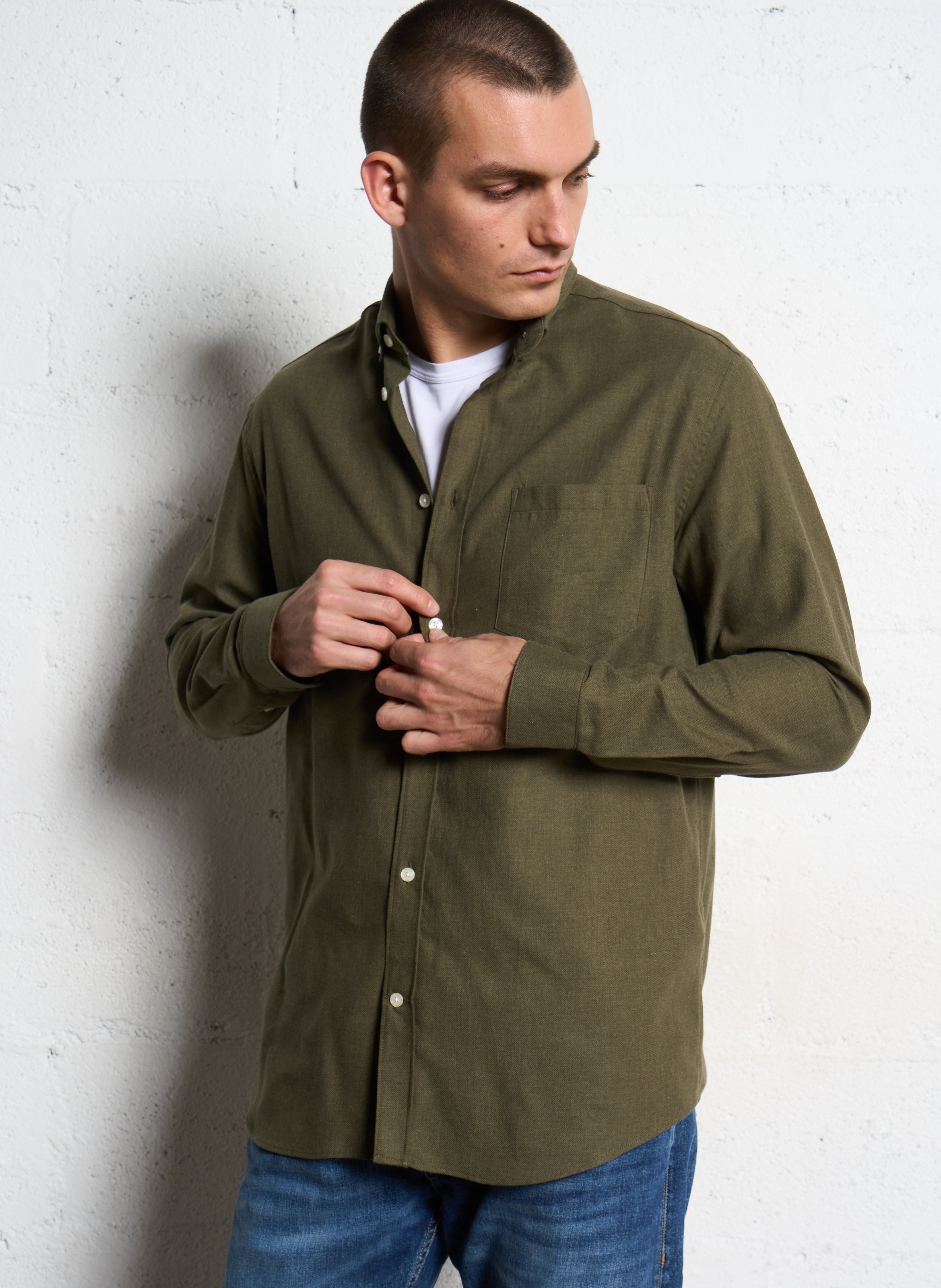 Dakota regular-fit cotton shirt AU PRINTEMPS PARIS