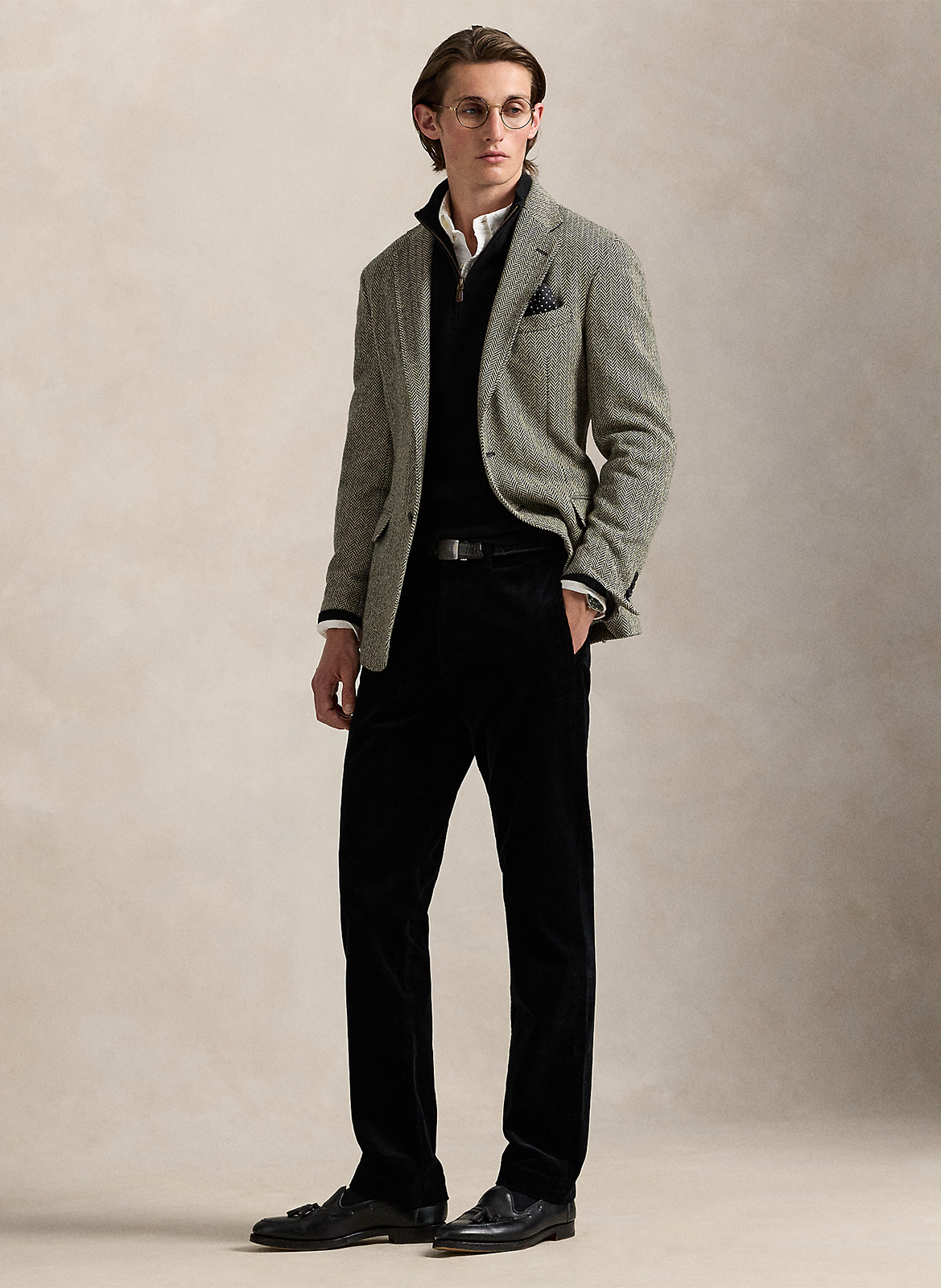 Regular-fit embroidered merino wool high-neck jumper POLO RALPH LAUREN Black