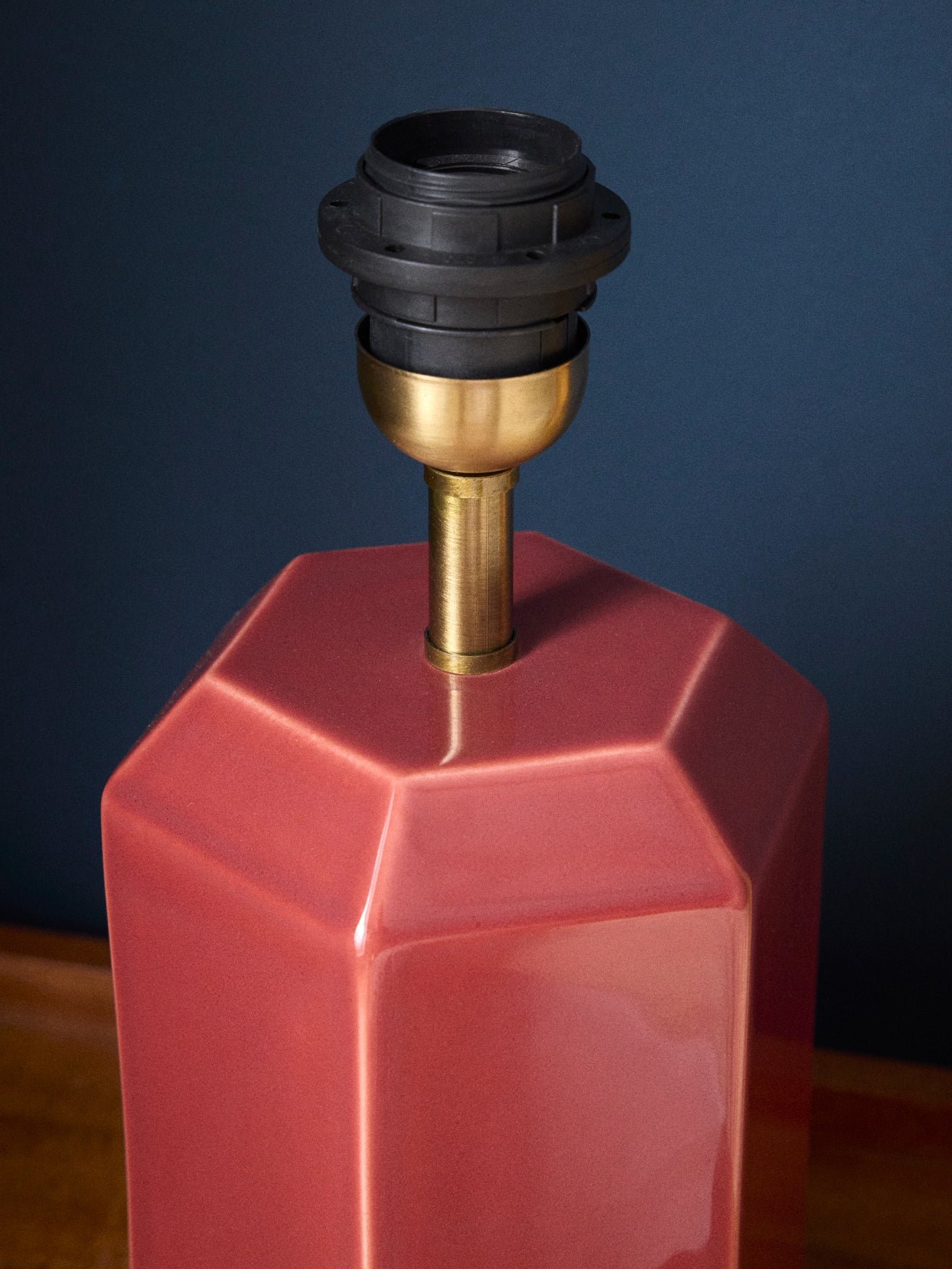 Ceramic table lamp base - small size victory model CYRILLUS Orange