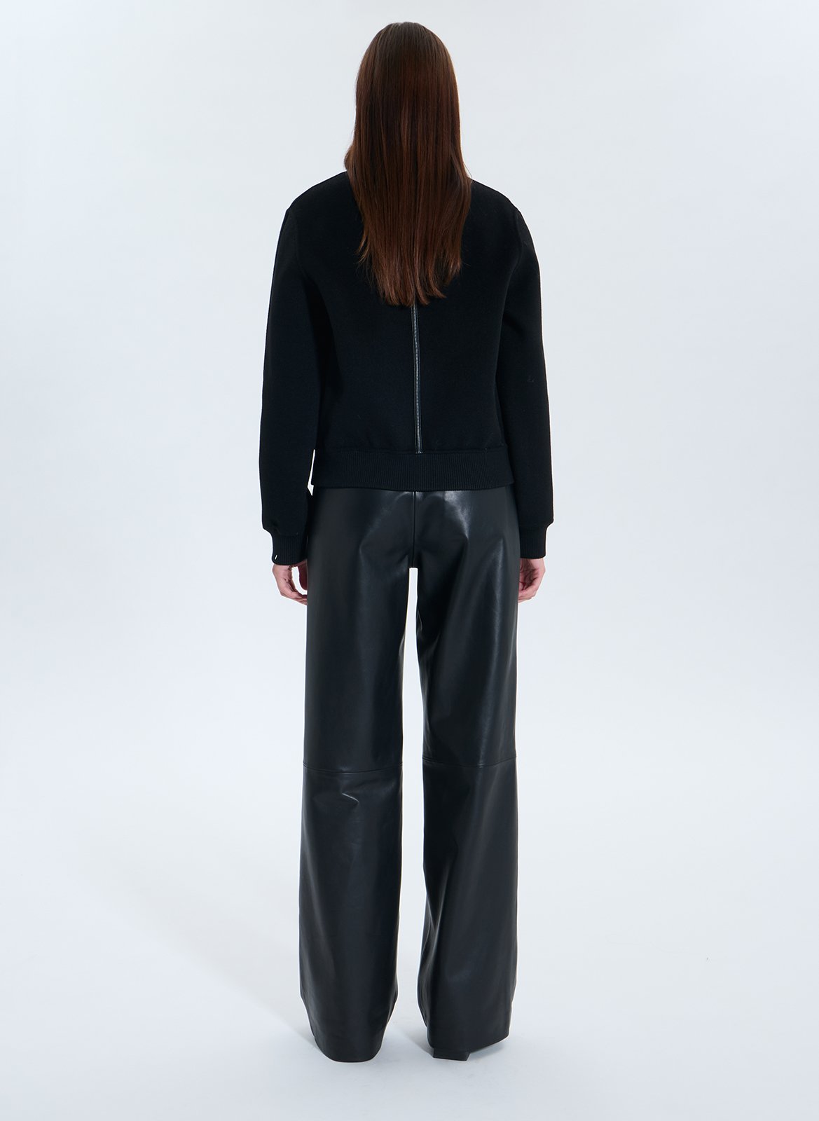 High-neck wool-blend jacket ZAPA Black