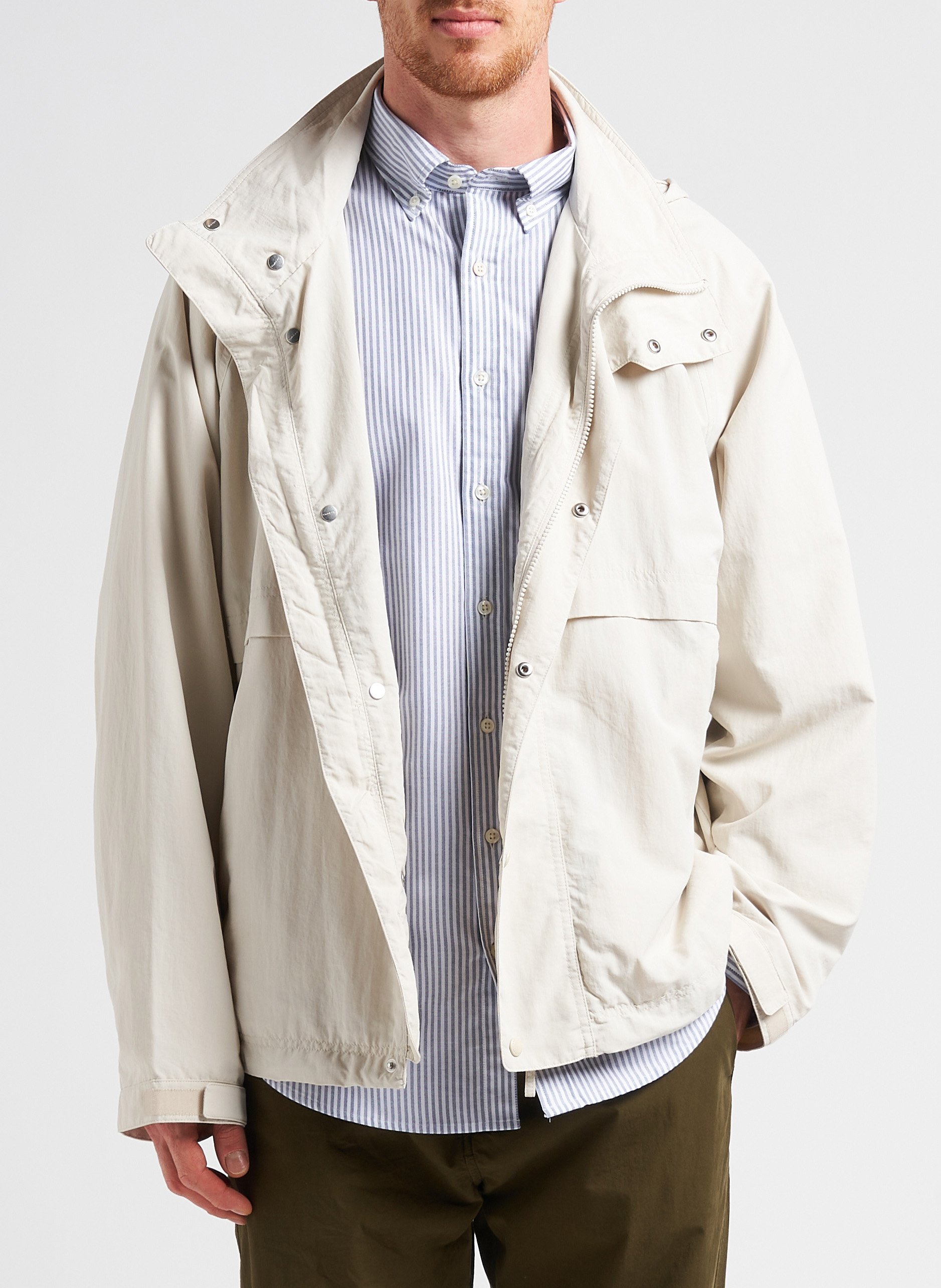 Jasje met opstaande kraag en capuchon GANT Beige