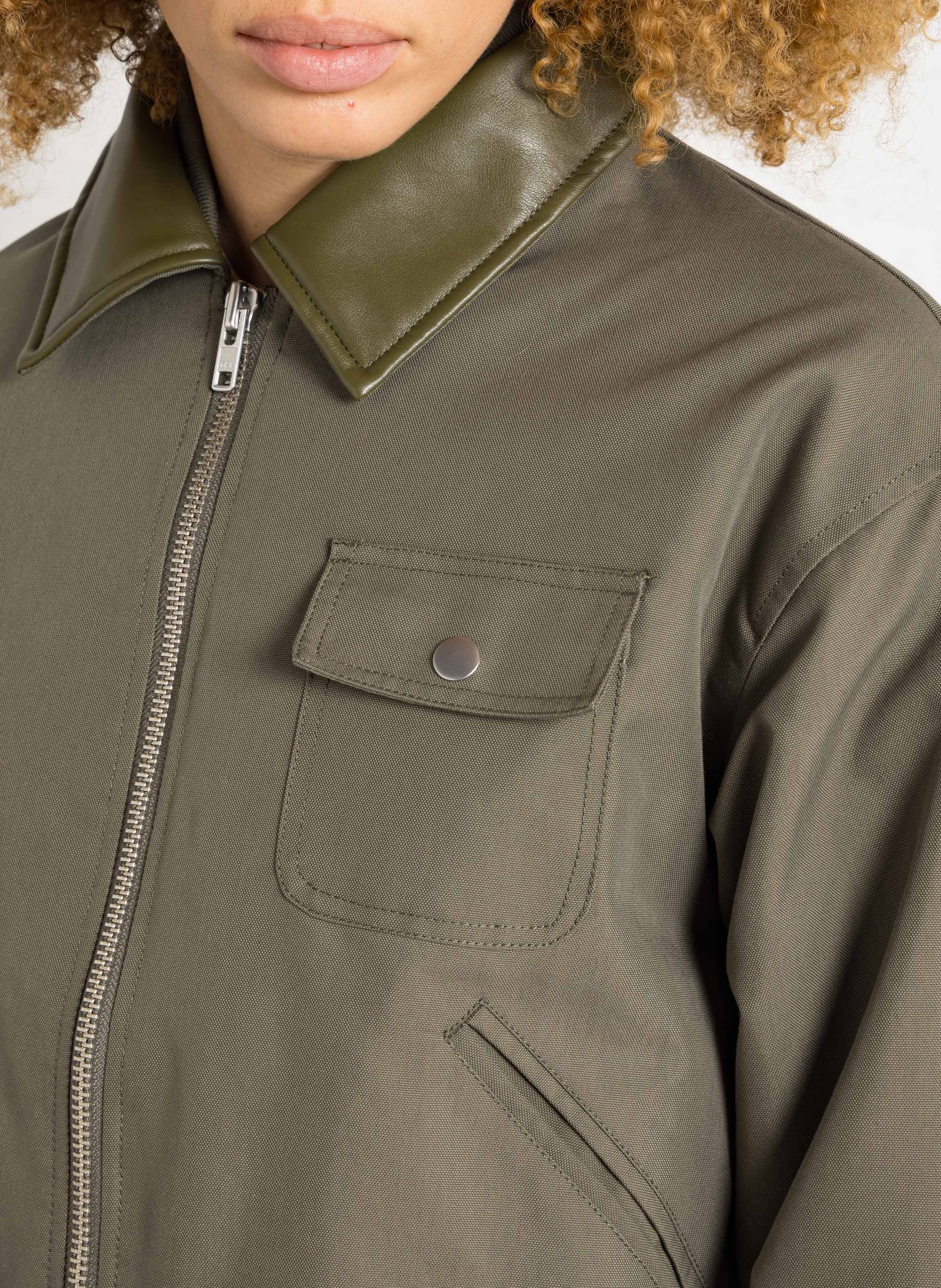 Blouson aus Baumwoll-Mix mit klassischem Kragen BELLEROSE Khaki