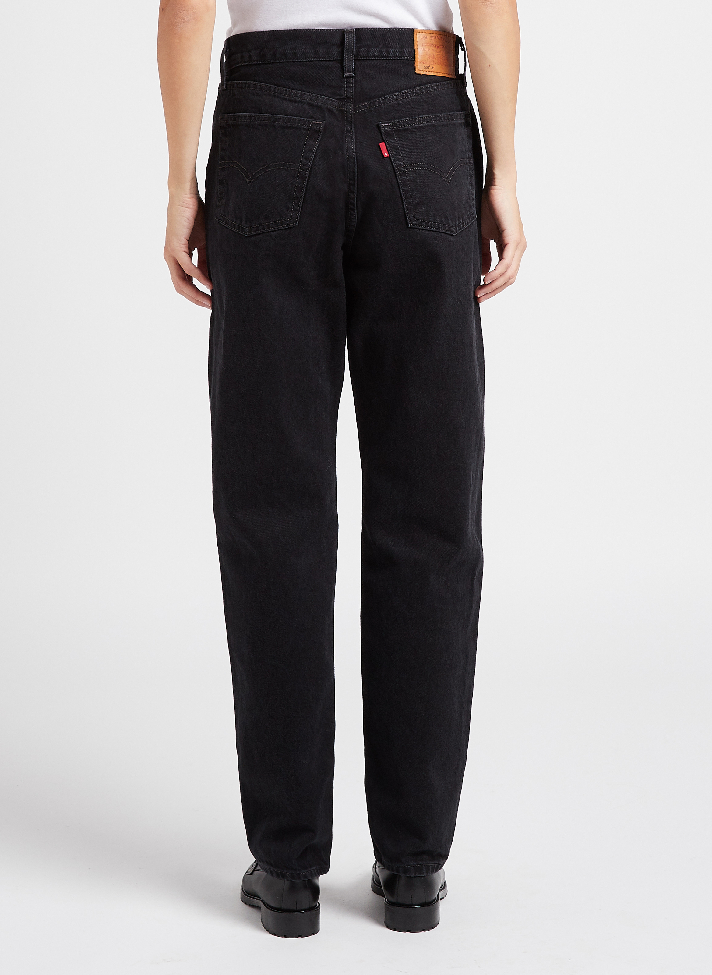 Straight Cut Jeans aus Baumwolle LEVI'S Schwarz