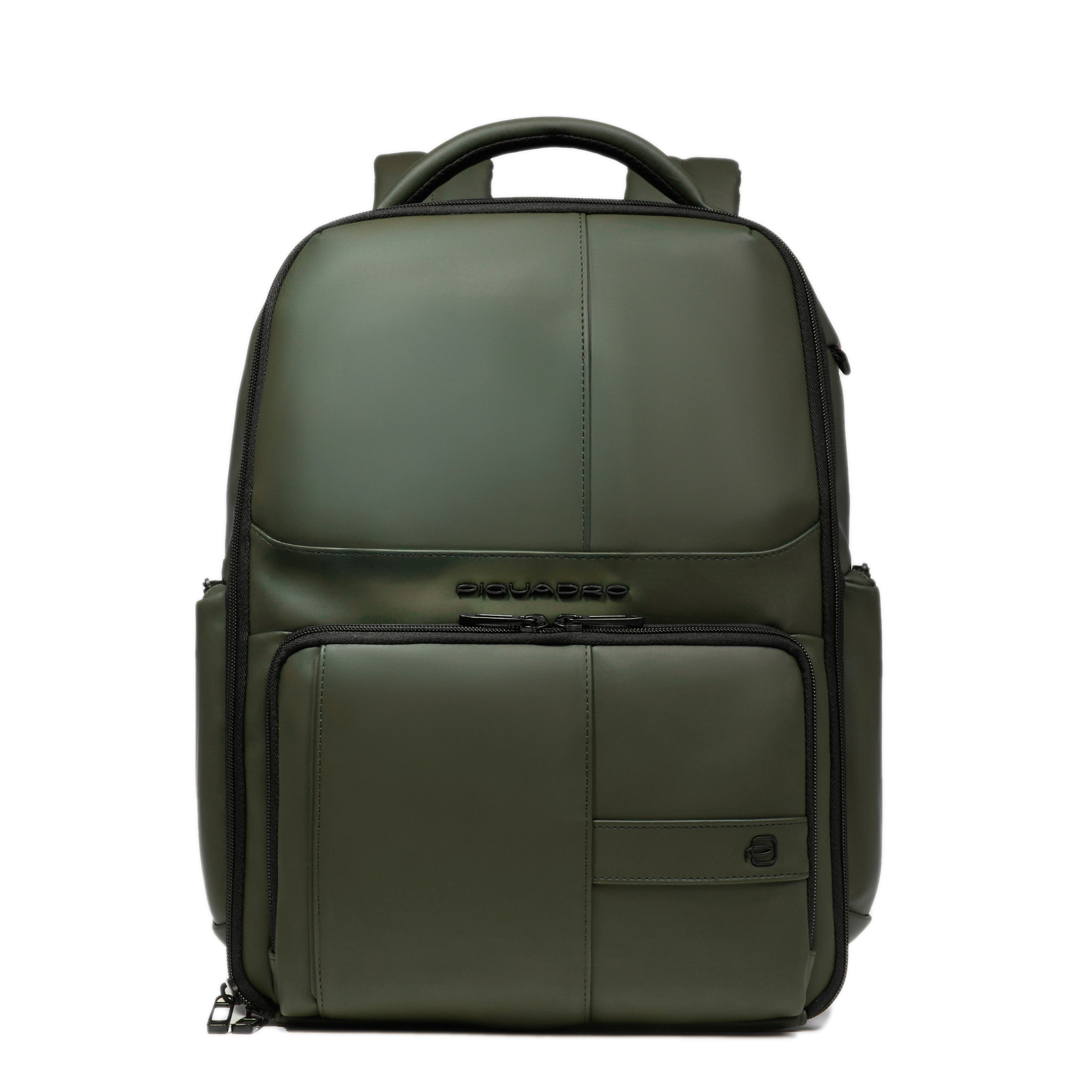 Water-repellent backpack with fast-check opening PIQUADRO Green
