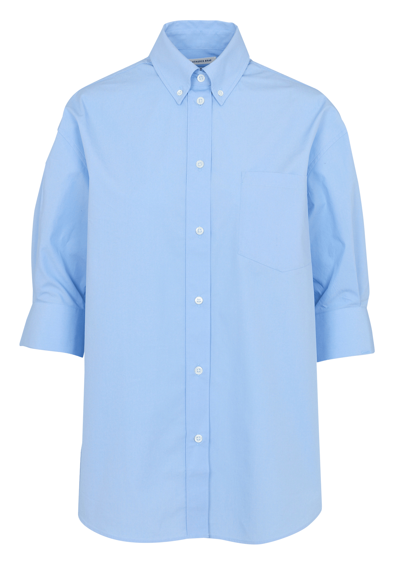 Klassiek katoenen overhemd LAURENCE BRAS Blauw