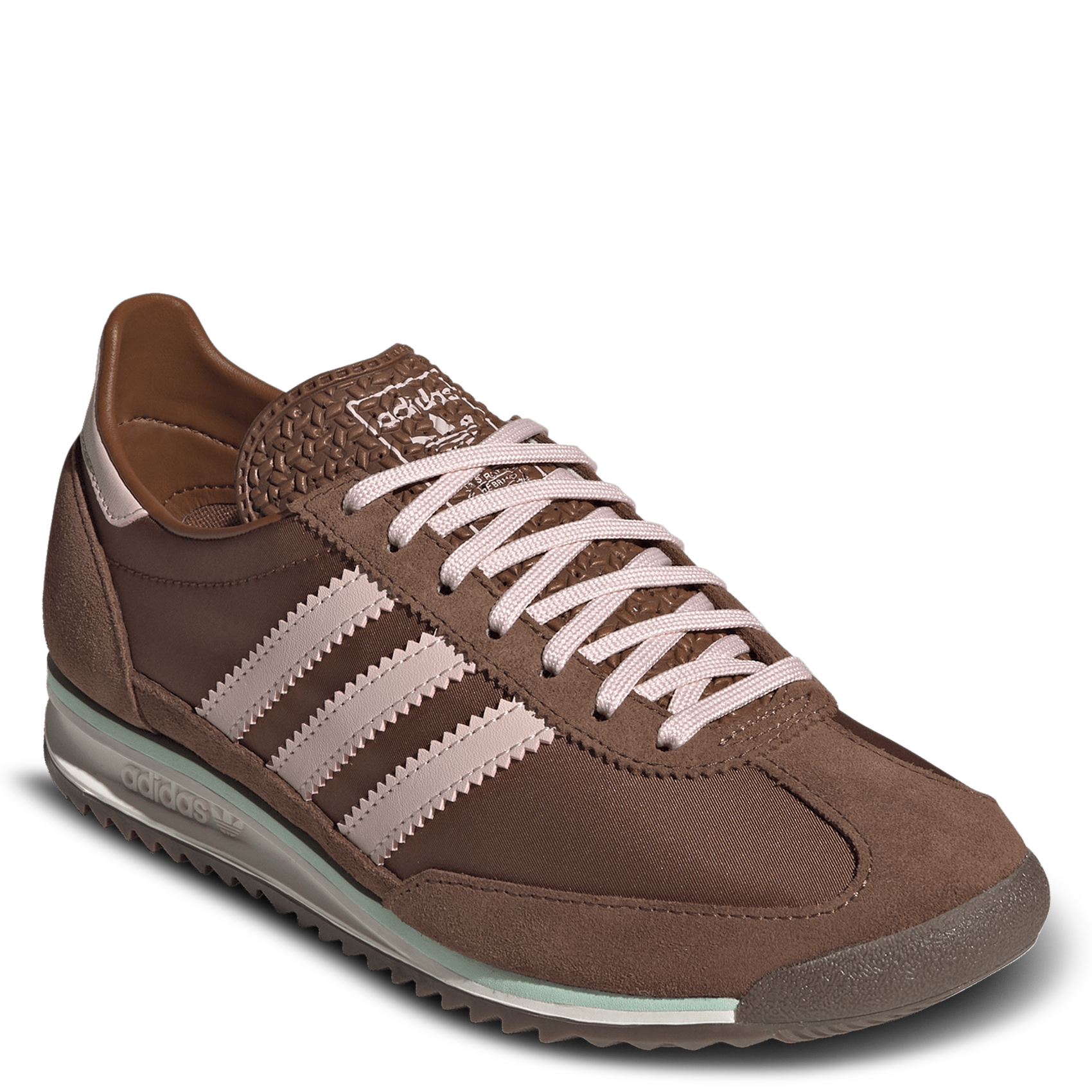 Baskets basses à lacets ADIDAS Braun