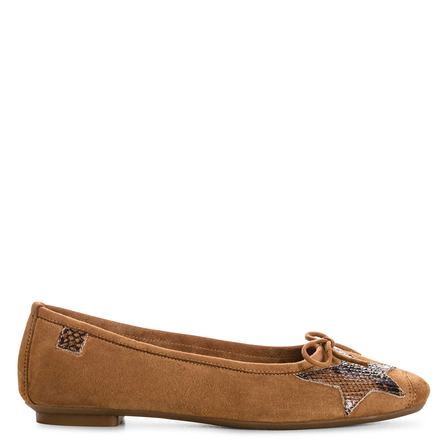 Ballerines en cuir REQINS Marron