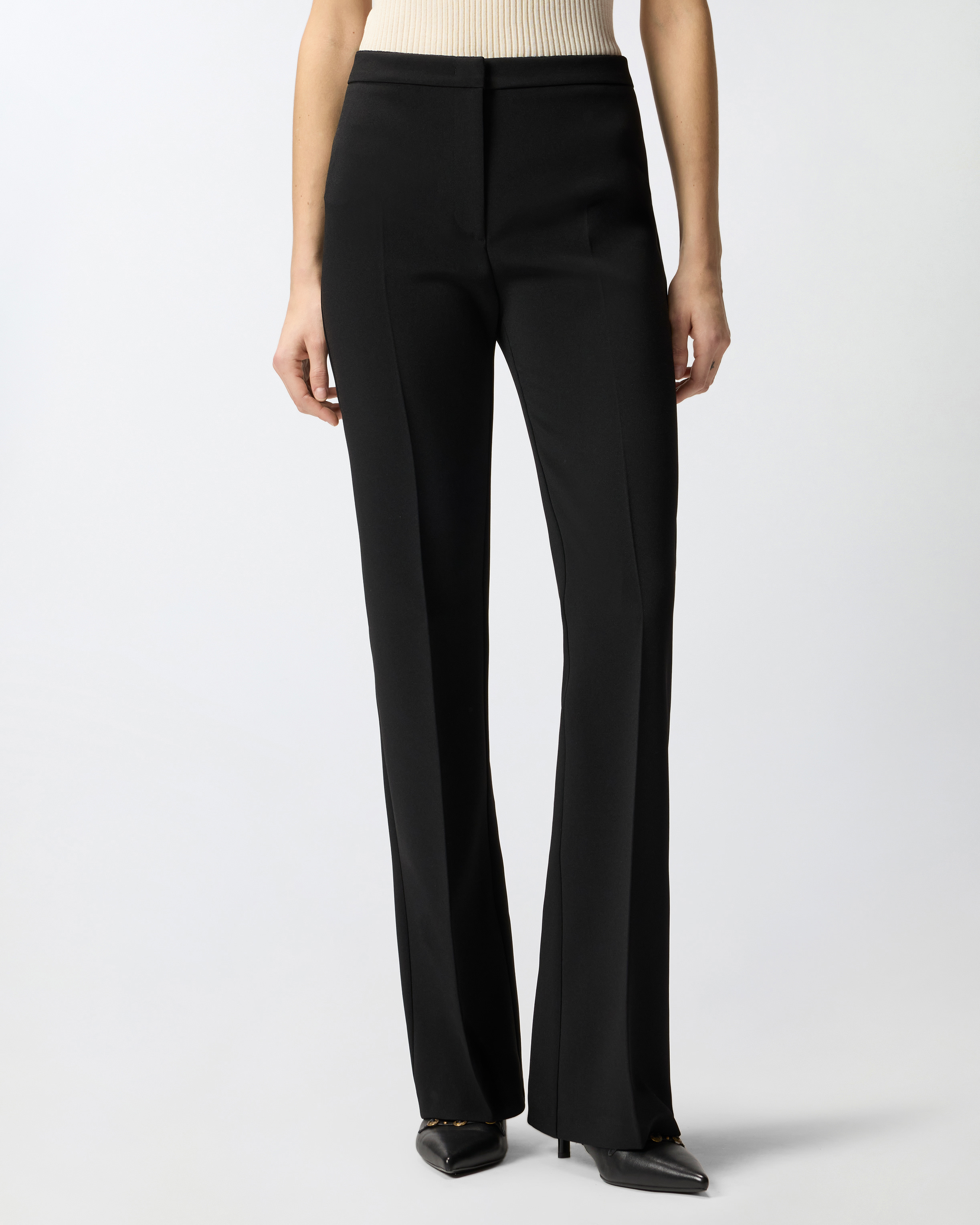 Trousers with prominent pleats PINKO Black