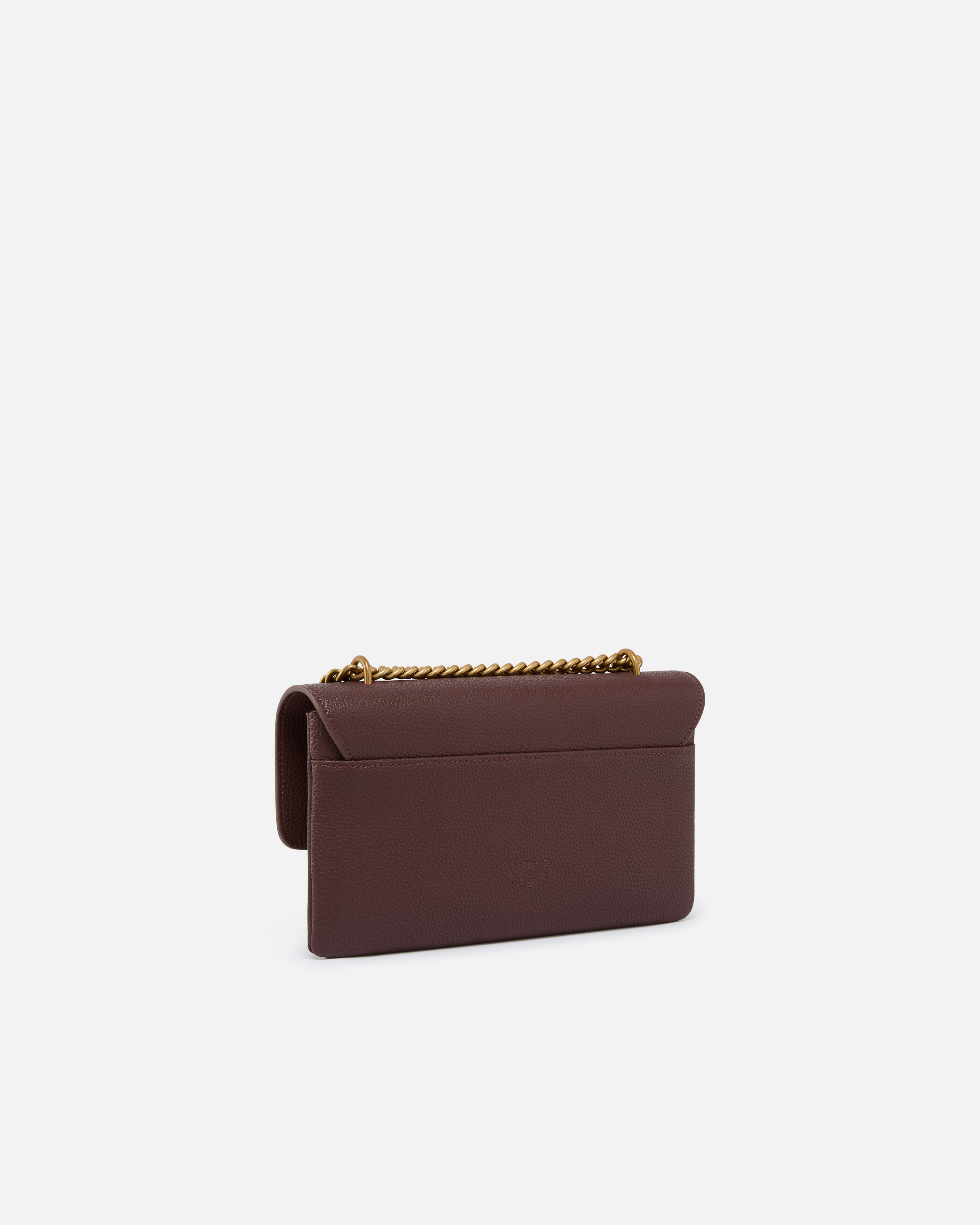 Small love bag shoulder bag in soft leather PINKO Brown