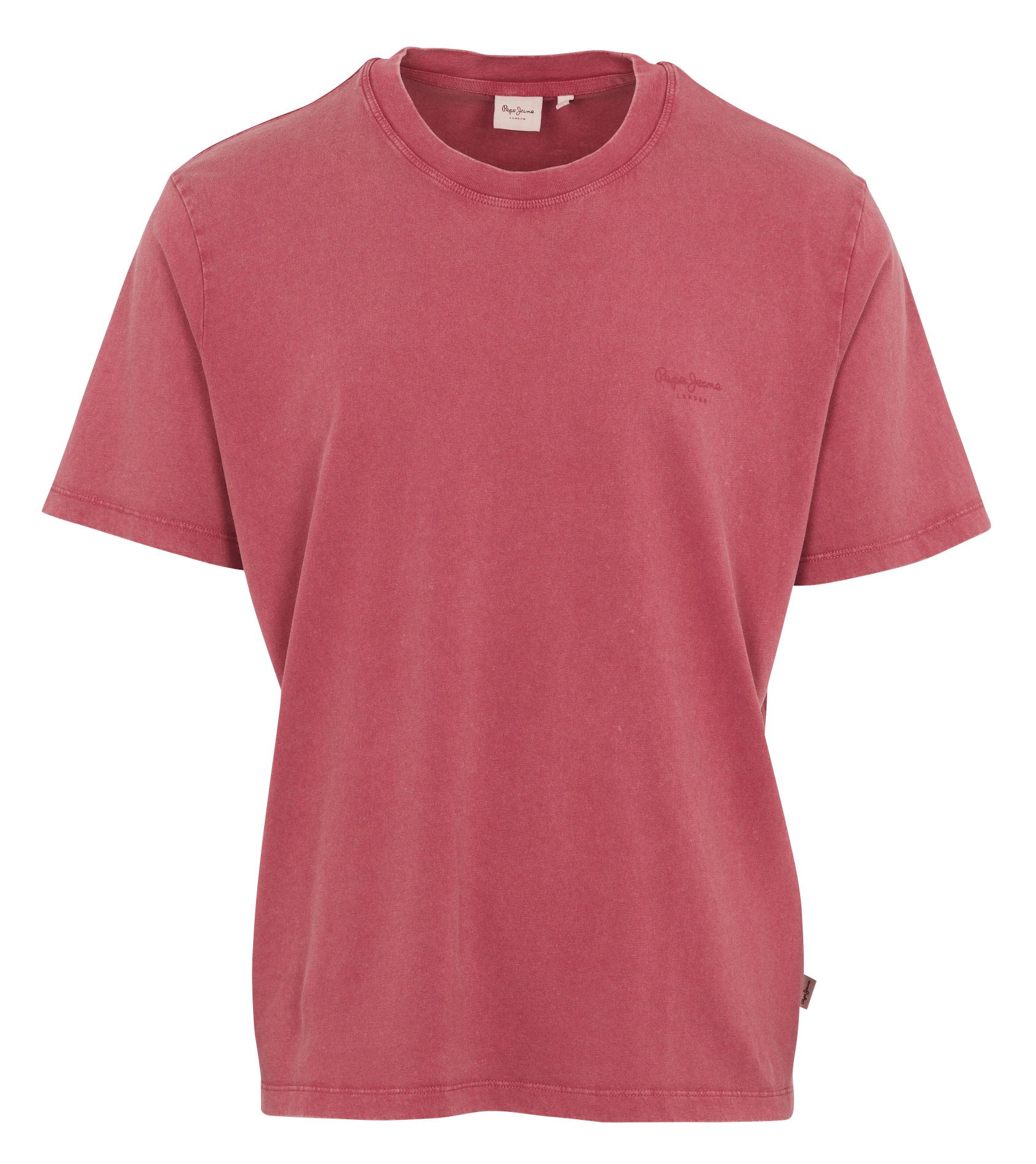 Tee-shirt droit col rond en coton PEPE JEANS