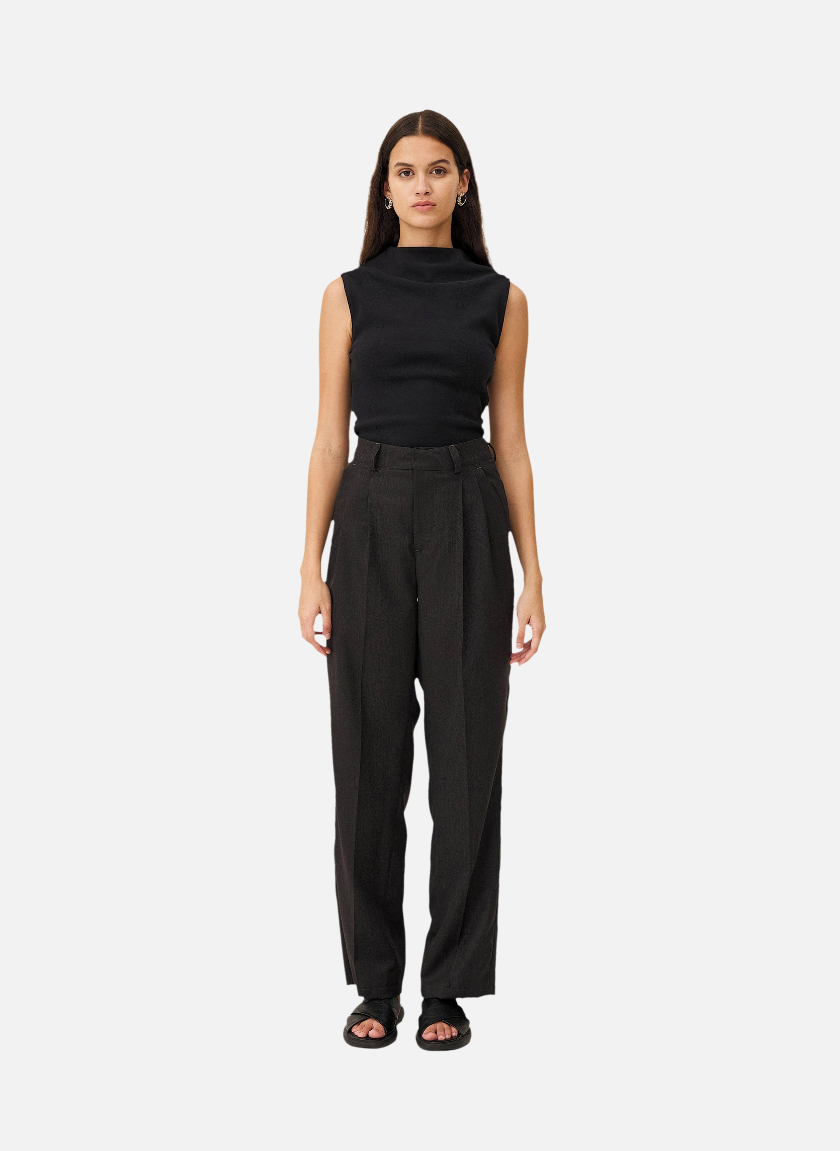 Casual top ELBA BLACK Noyoco Black