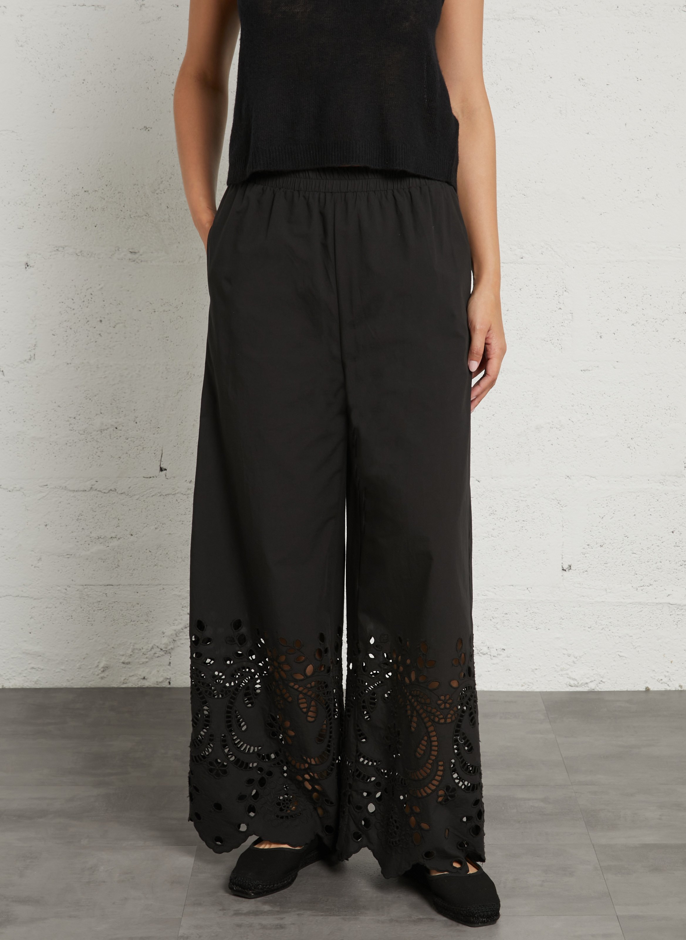 Wide cotton trousers  SEE U SOON