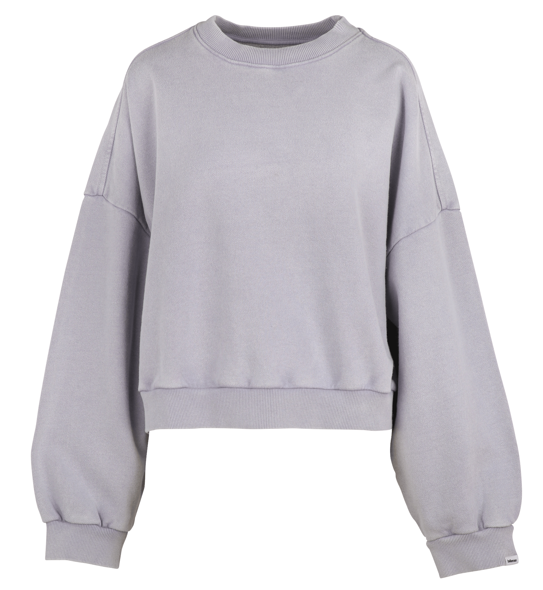Oversized cotton sweatshirt with round neck BELLEROSE Purple