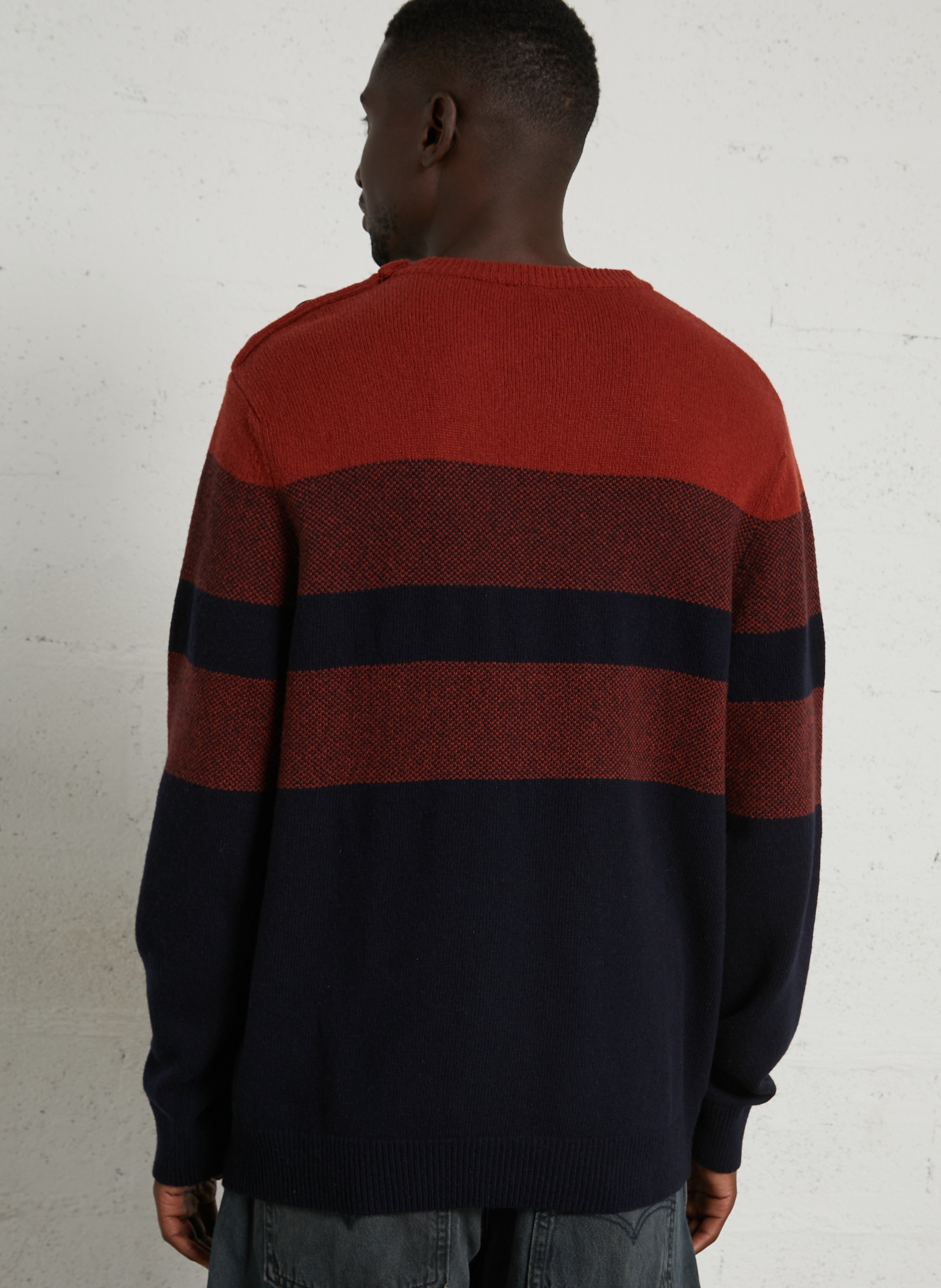 Pull droit en laine mélangée ARMOR LUX Bleu