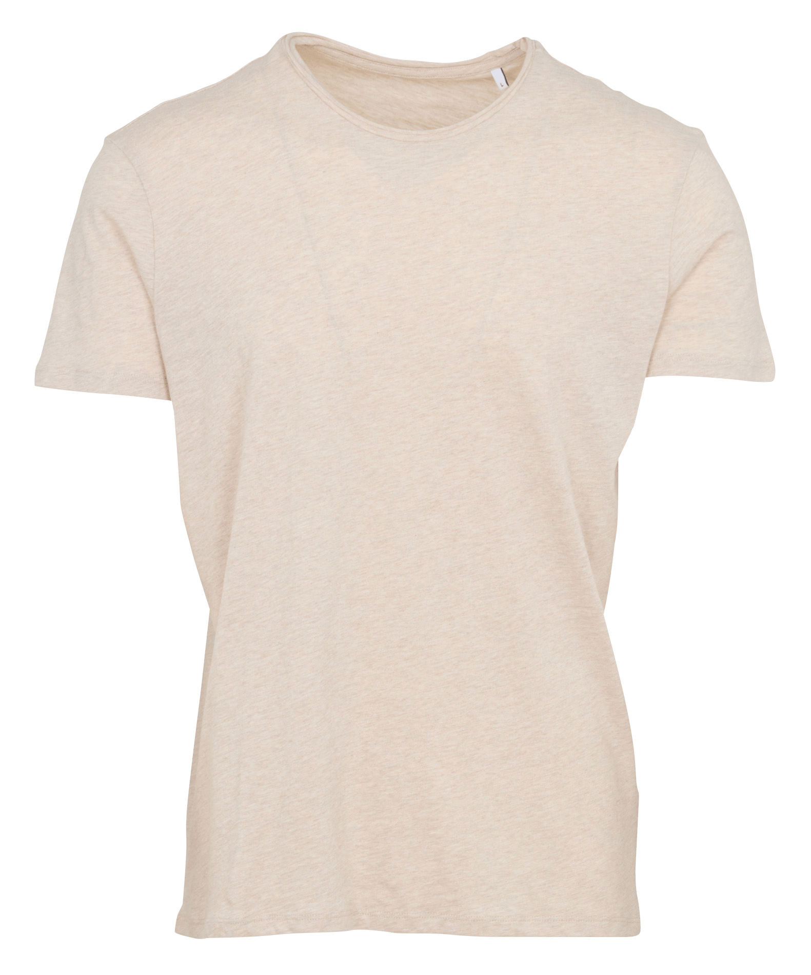Tee-shirt col rond droit uni IKKS Beige