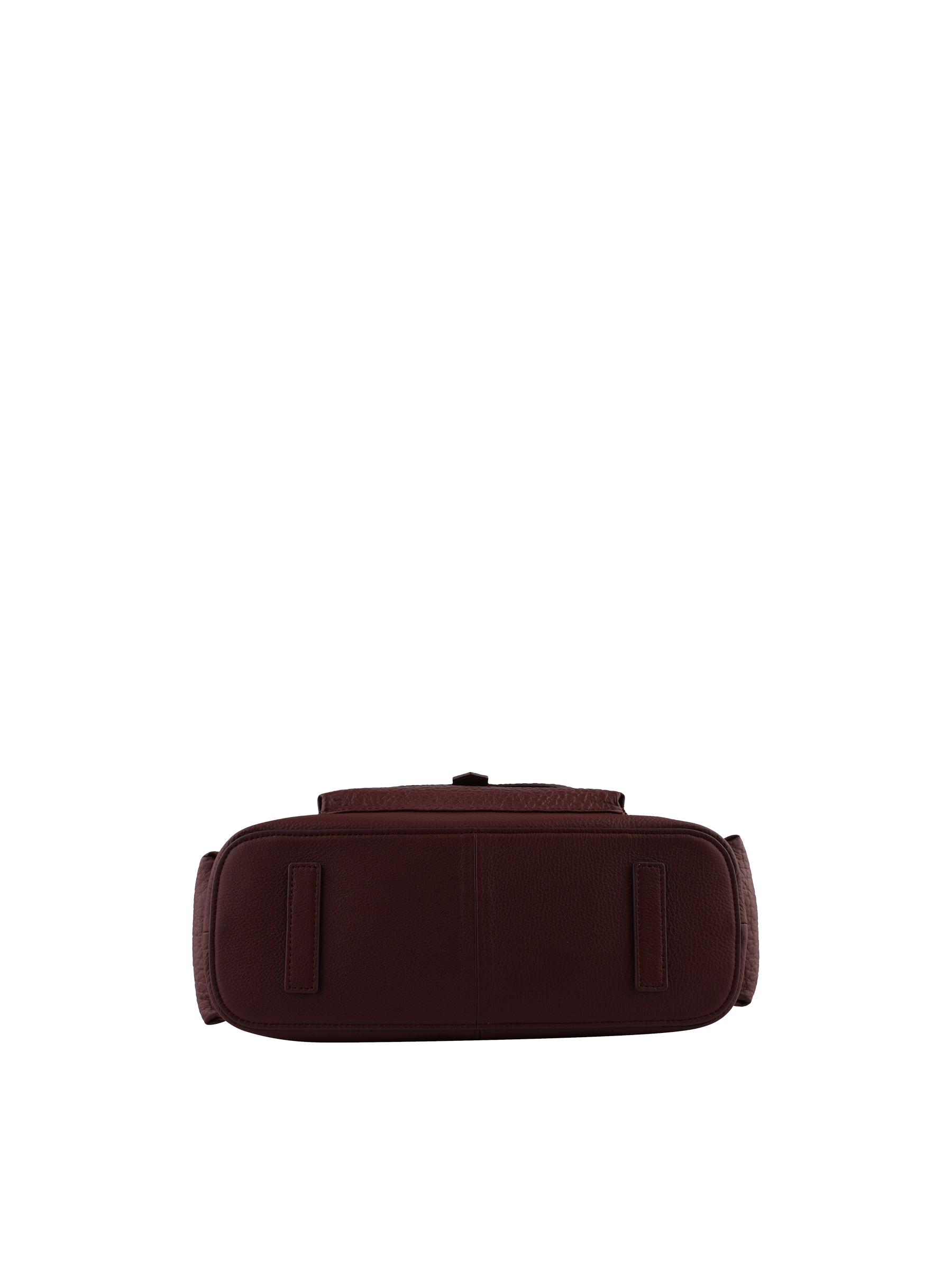 Calfskin leather shoulder bag | Red POURCHET Women